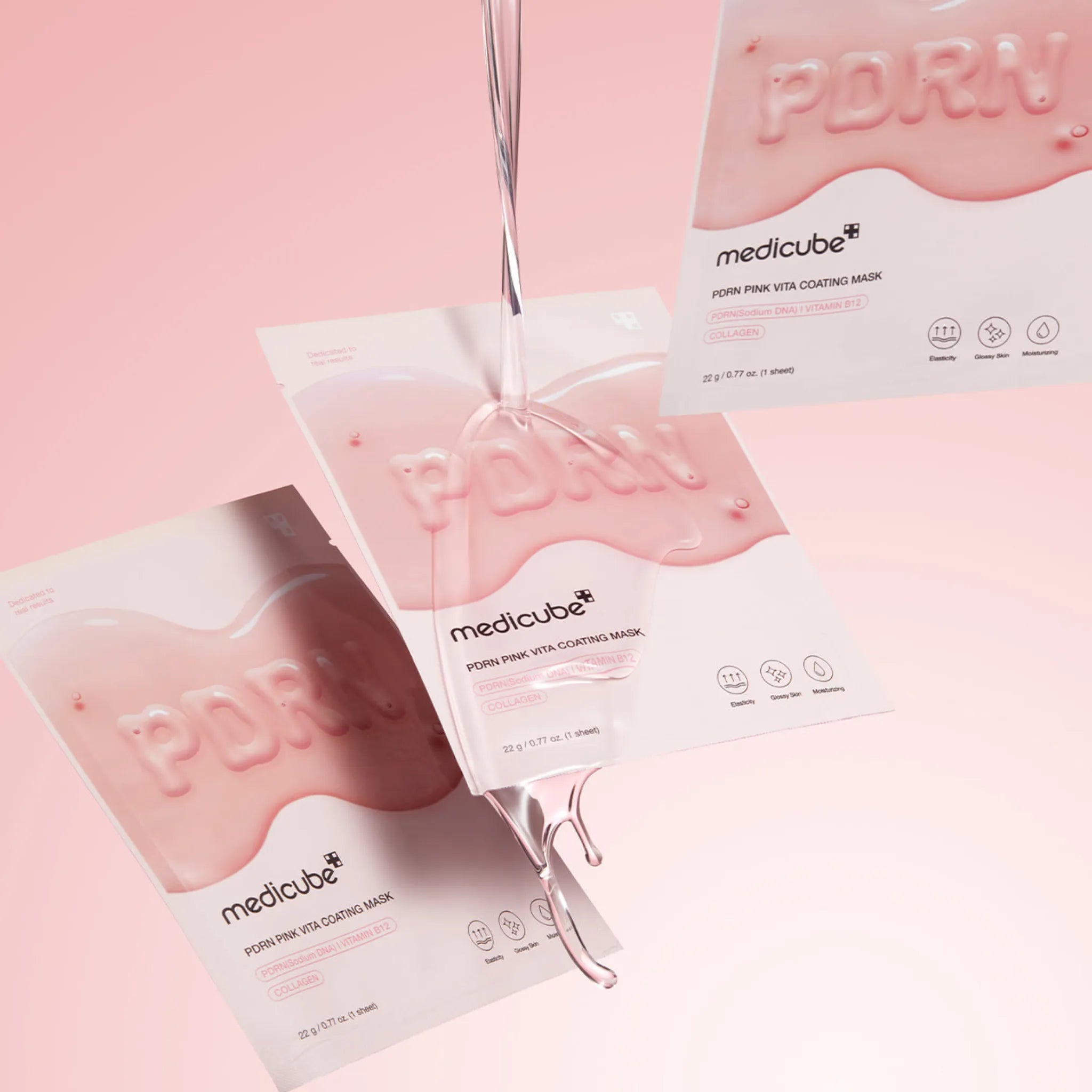 PDRN Pink Vita Coating Mask - Mască Tip Șervețel cu PDRN pentru Fermitate și Luminozitate