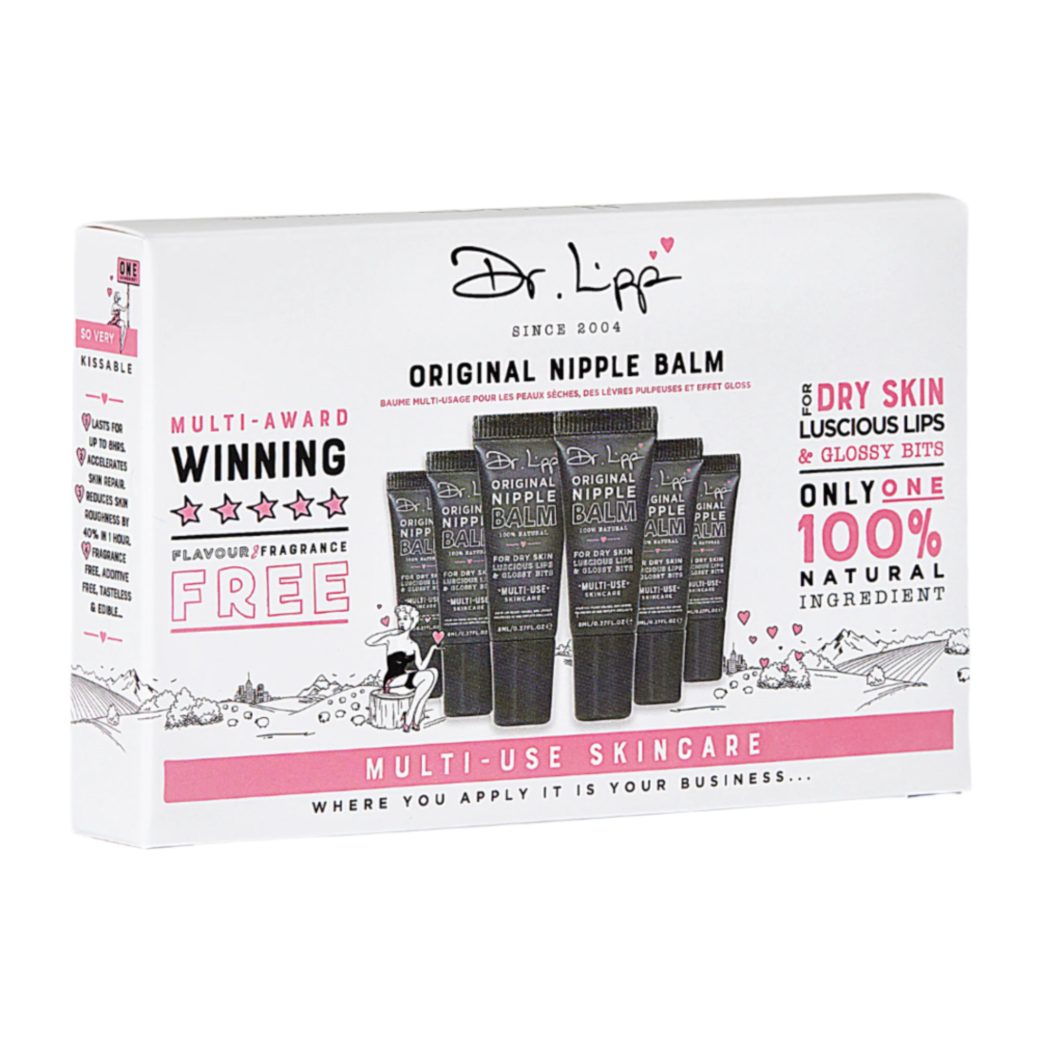 Set 6 x Balsam Universal Hidratant 10-in-1 pentru Piele Uscată și Buze