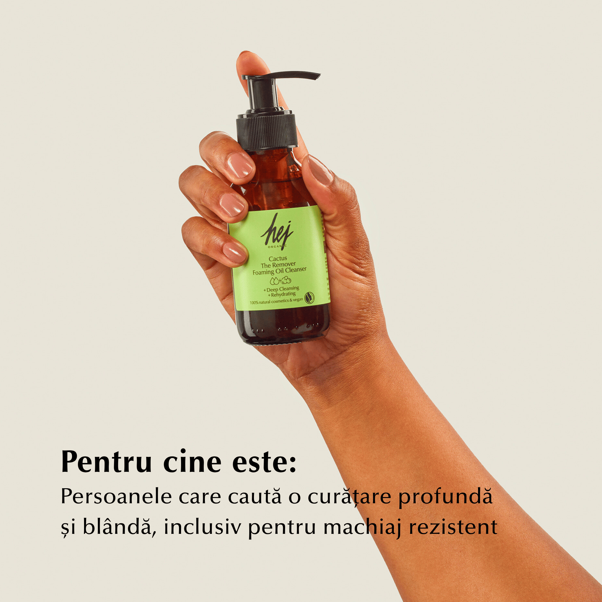 CACTUS - Ulei Demachiant Natural cu Cactus, Squalane și Vitamina E