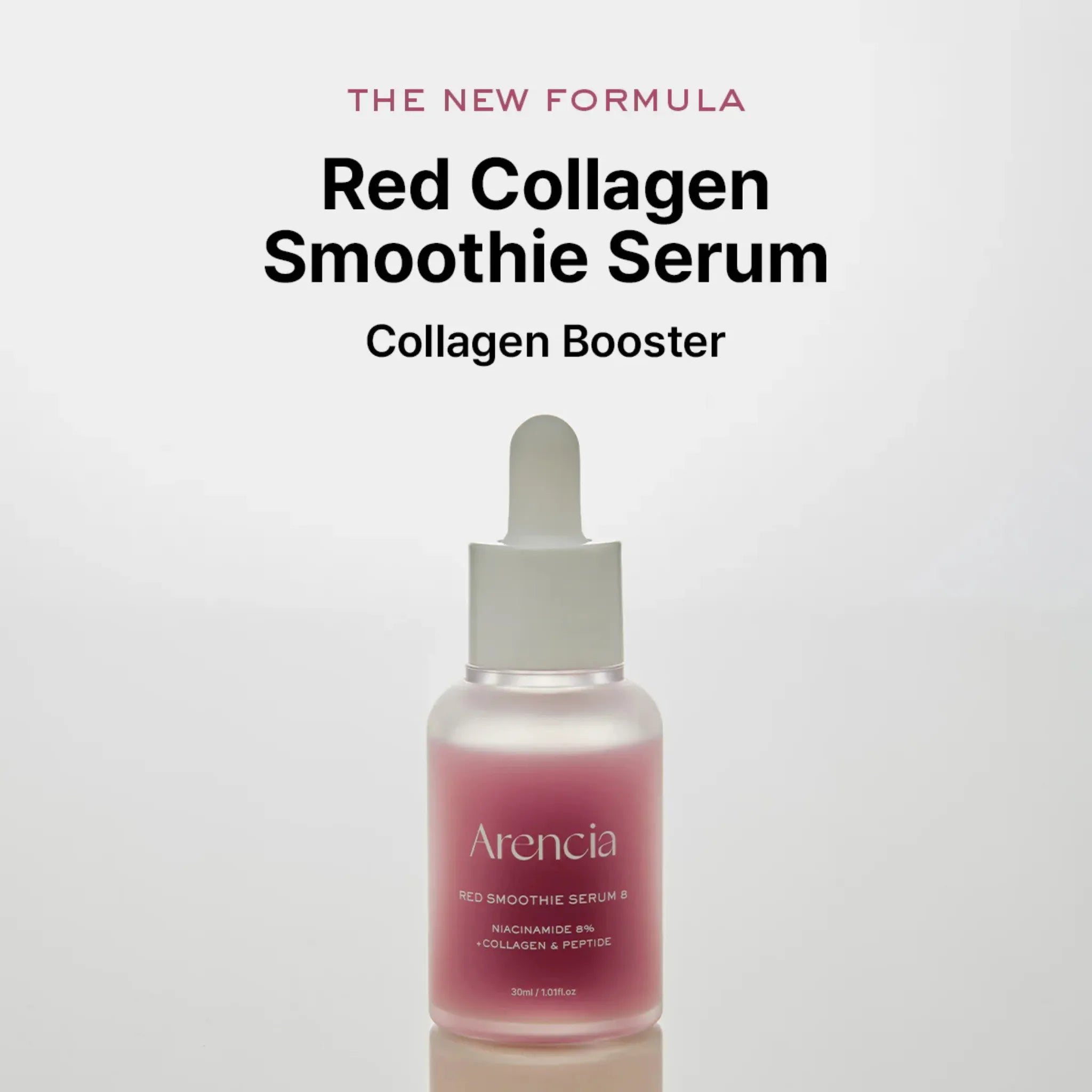 Fresh Red Smoothie Serum 8 - Ser Revitalizant cu 8% Niacinamidă, Colagen și Peptide
