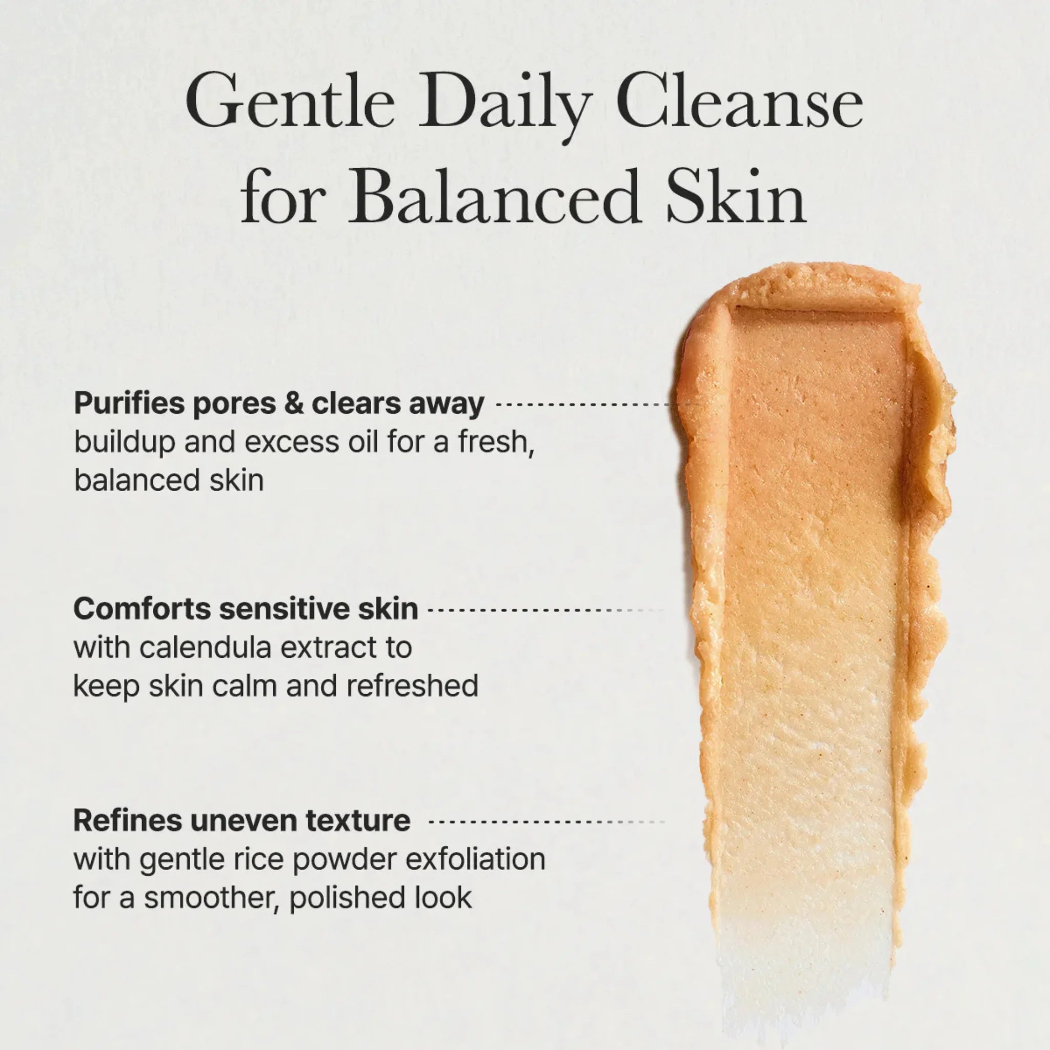 Calendula Rice Mochi Cleanser - Gel de Curățare Calmantă cu Calendulă și Orez Tip Mochi