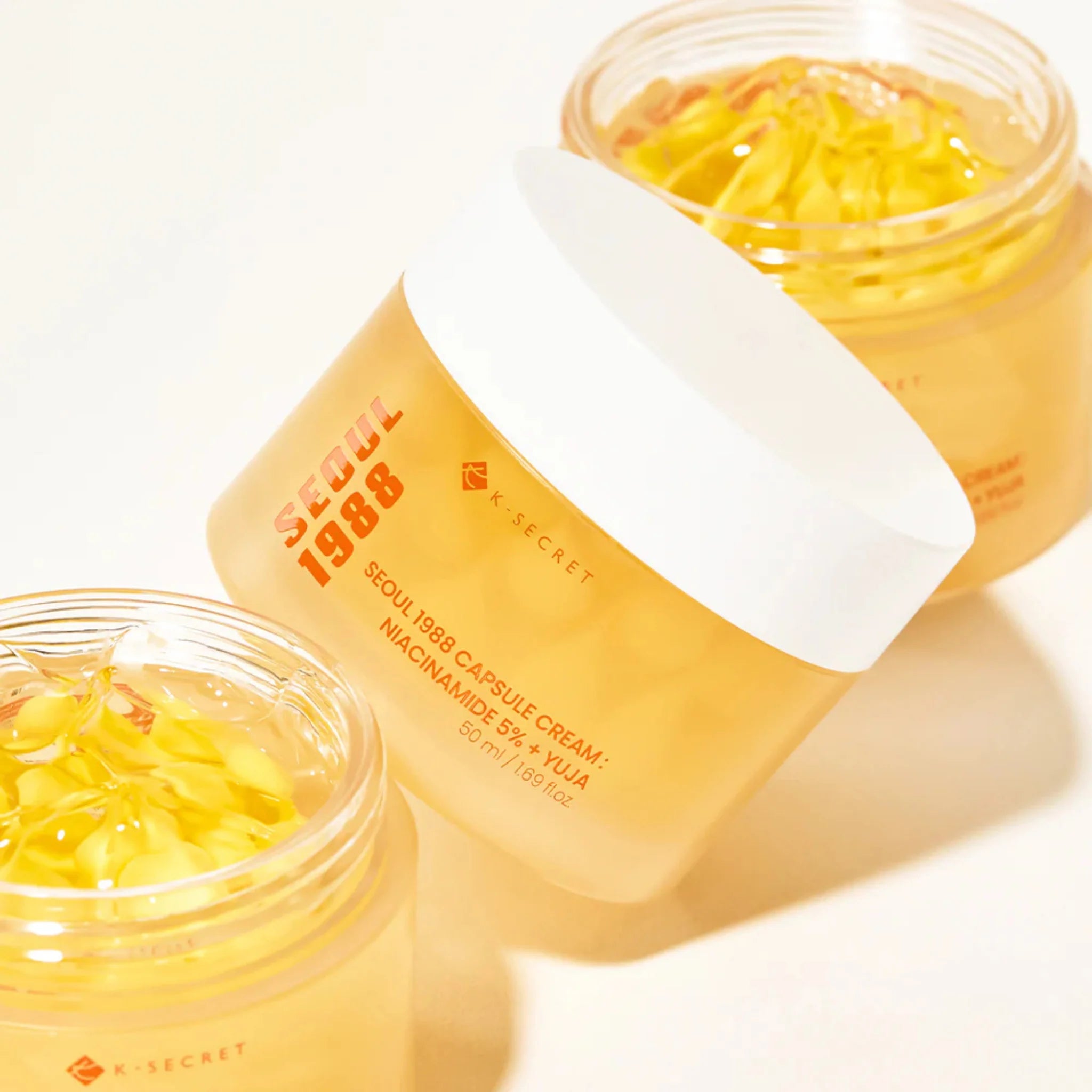 Capsule Cream : Niacinamide 5% + Yuja - Cremă cu Capsule Iluminatoare cu Niacinamidă 5% și Yuja