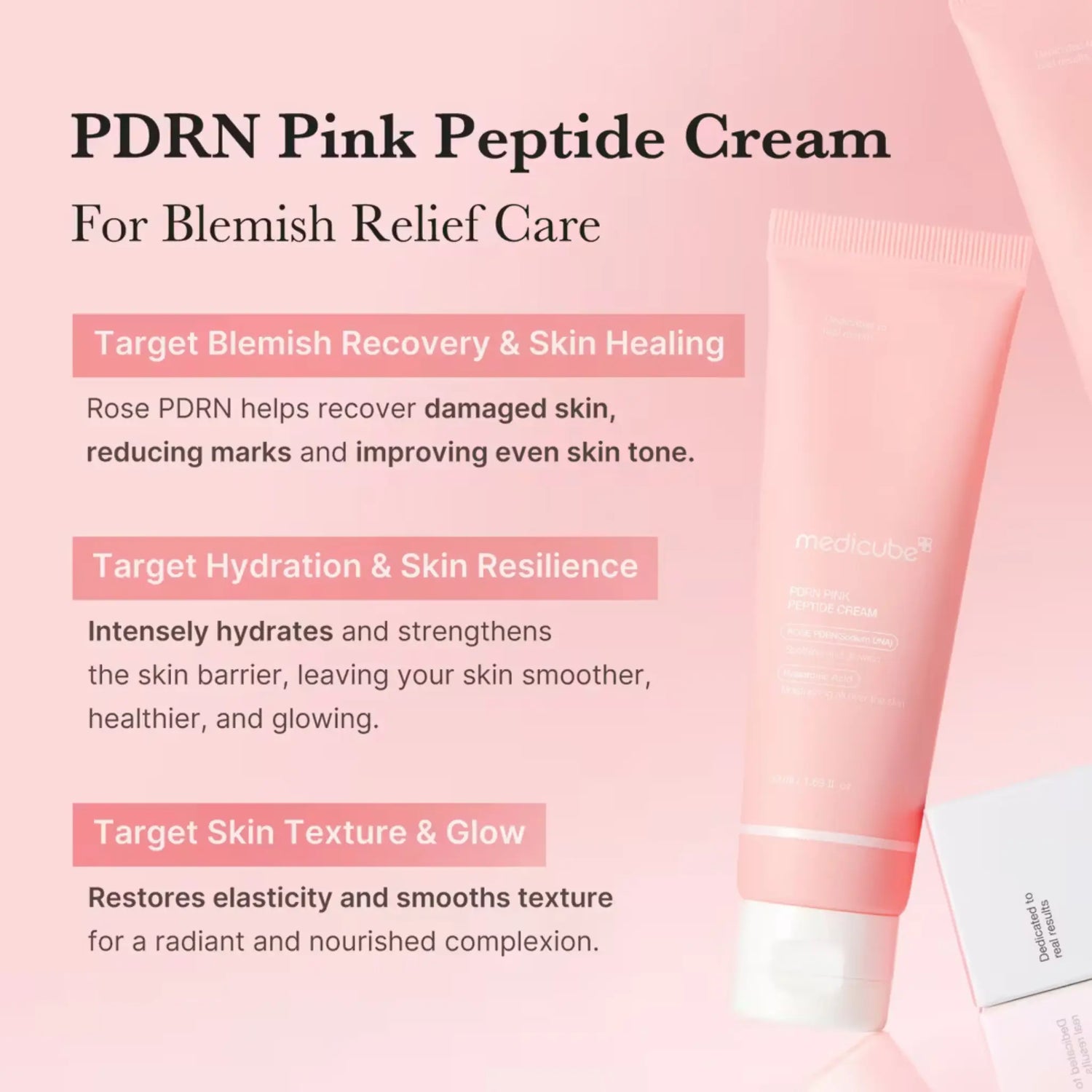 PDRN Pink Hyaluronic Moisturizing Cream - Cremă Hidratantă cu PDRN din Somon și Acid Hialuronic