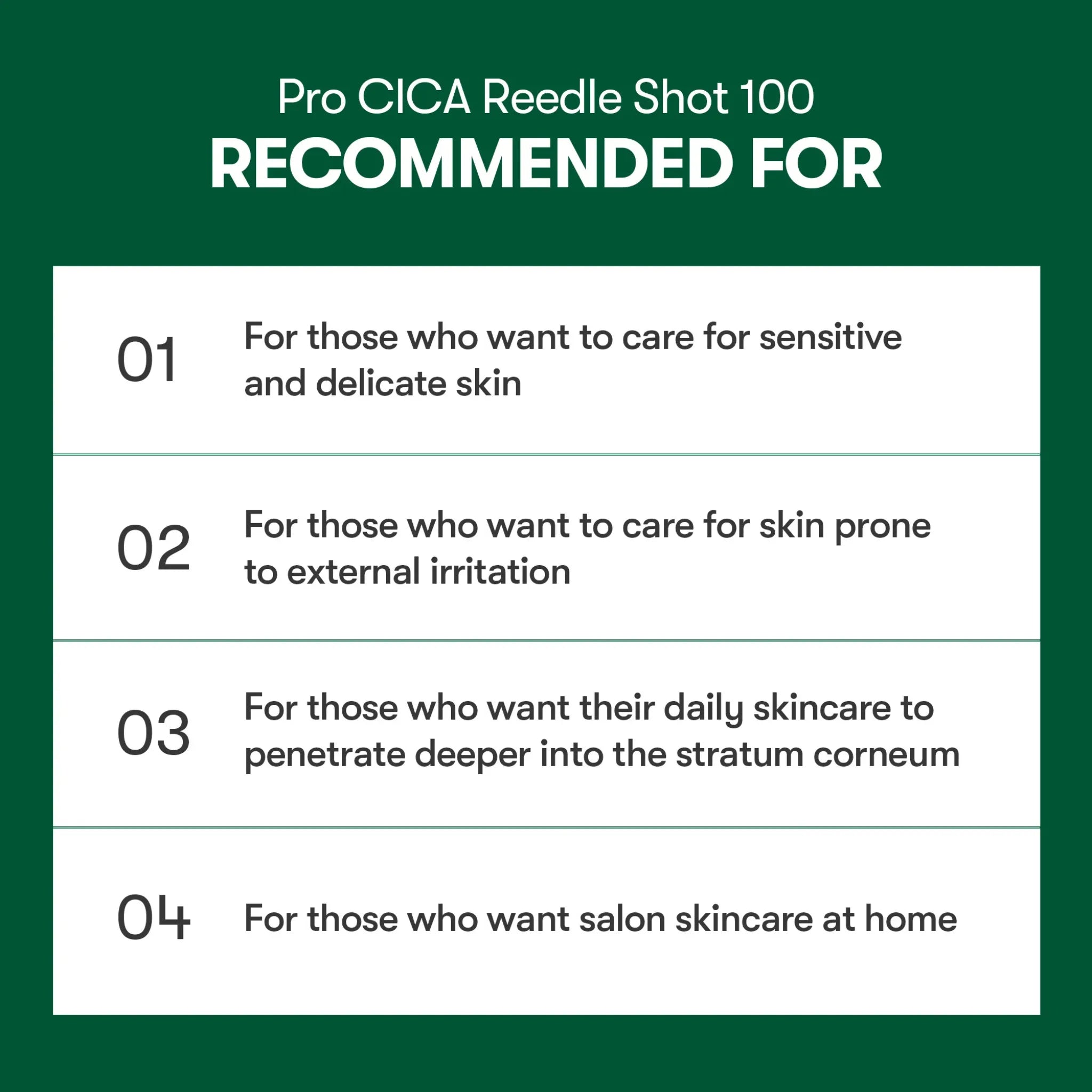 Pro Cica Reedle Shot 100 - Booster Calmant cu Spicule pentru Ten Sensibil
