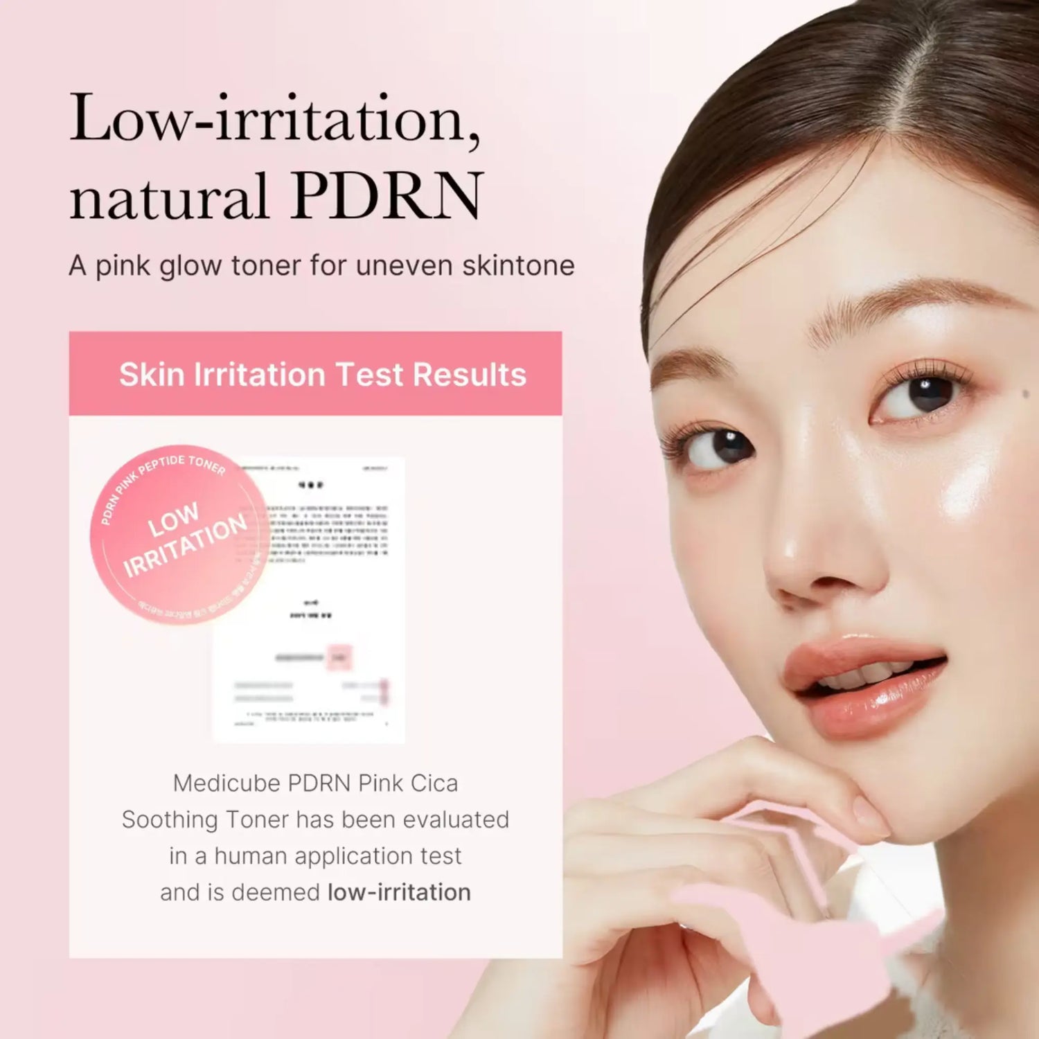 PDRN Pink Cica Soothing Toner - Toner Calm-antioxidant cu PDRN din Somon și 5 Peptide