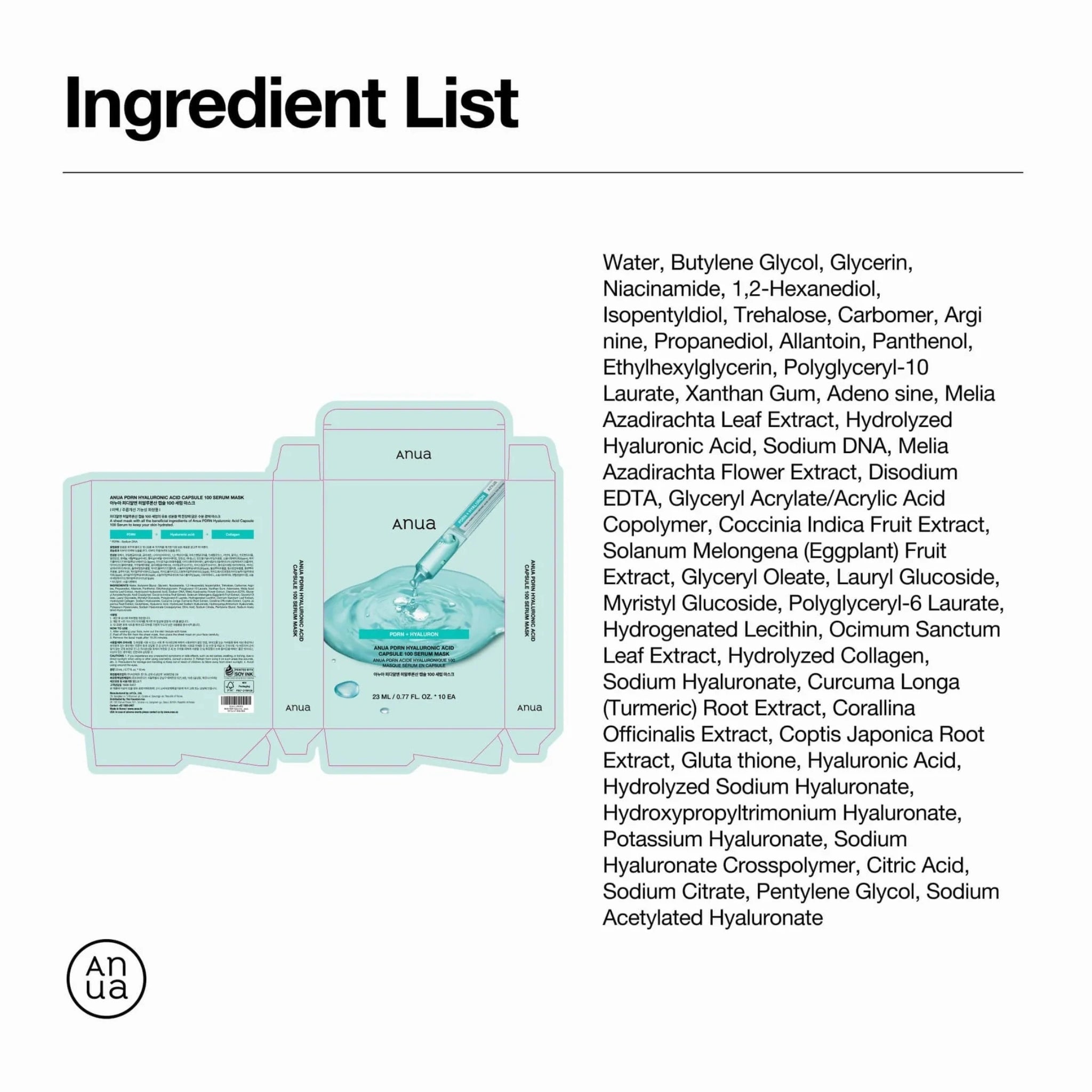 Mască Ser cu PDRN și 11 Tipuri de Acid Hialuronic