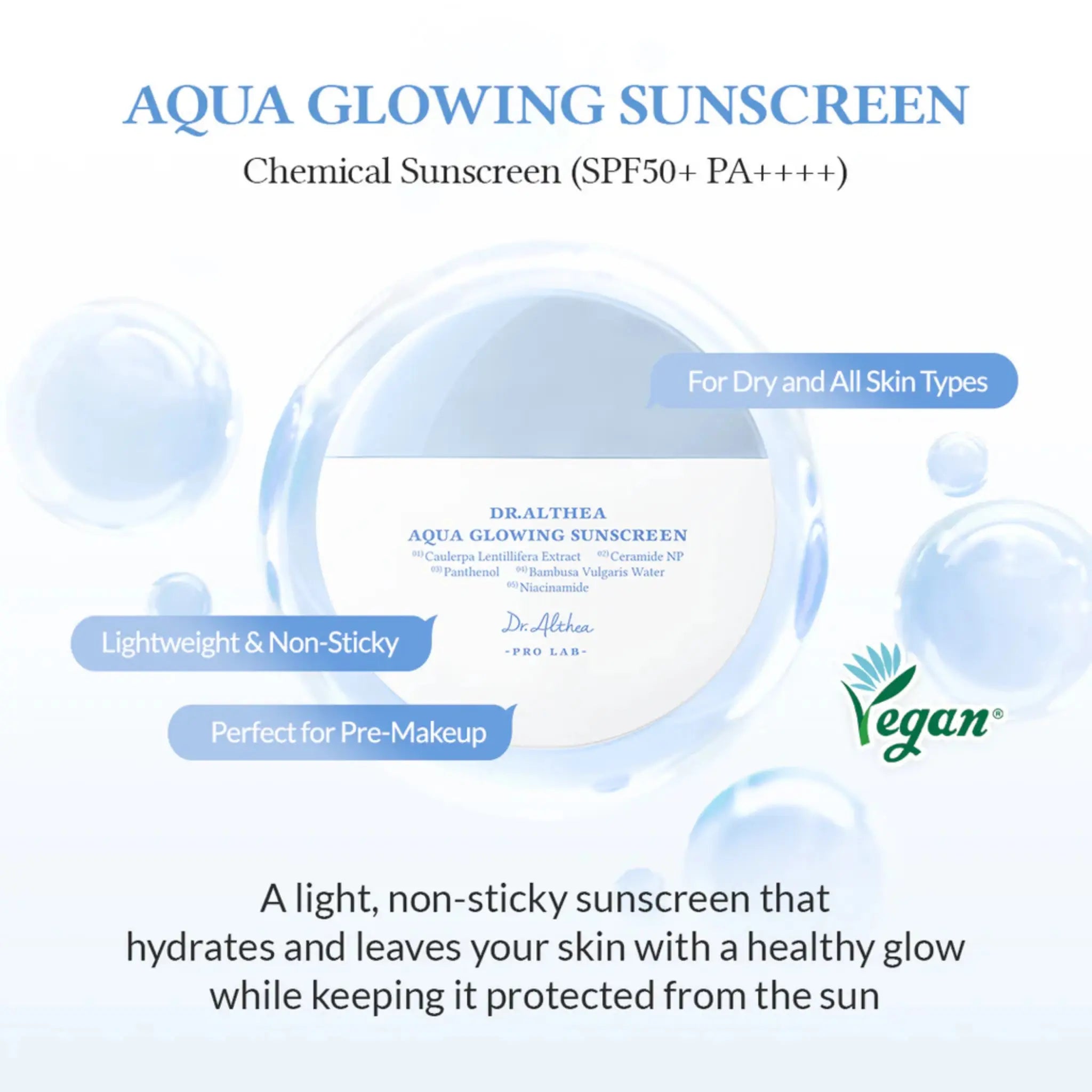 Cremă de Protecție Solară cu Textură Lejeră și Finish Luminos - SPF50+ PA++++