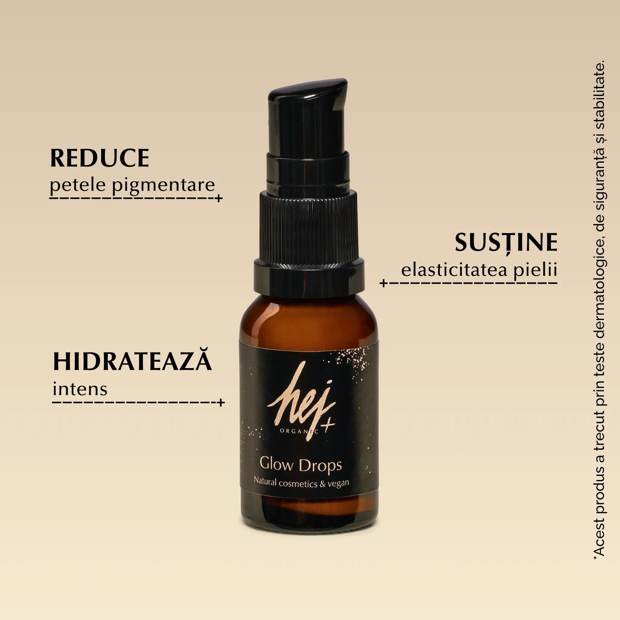 HEJ+ - Glow Drops Iluminatoare cu Niacinamidă și Extract de Pepene