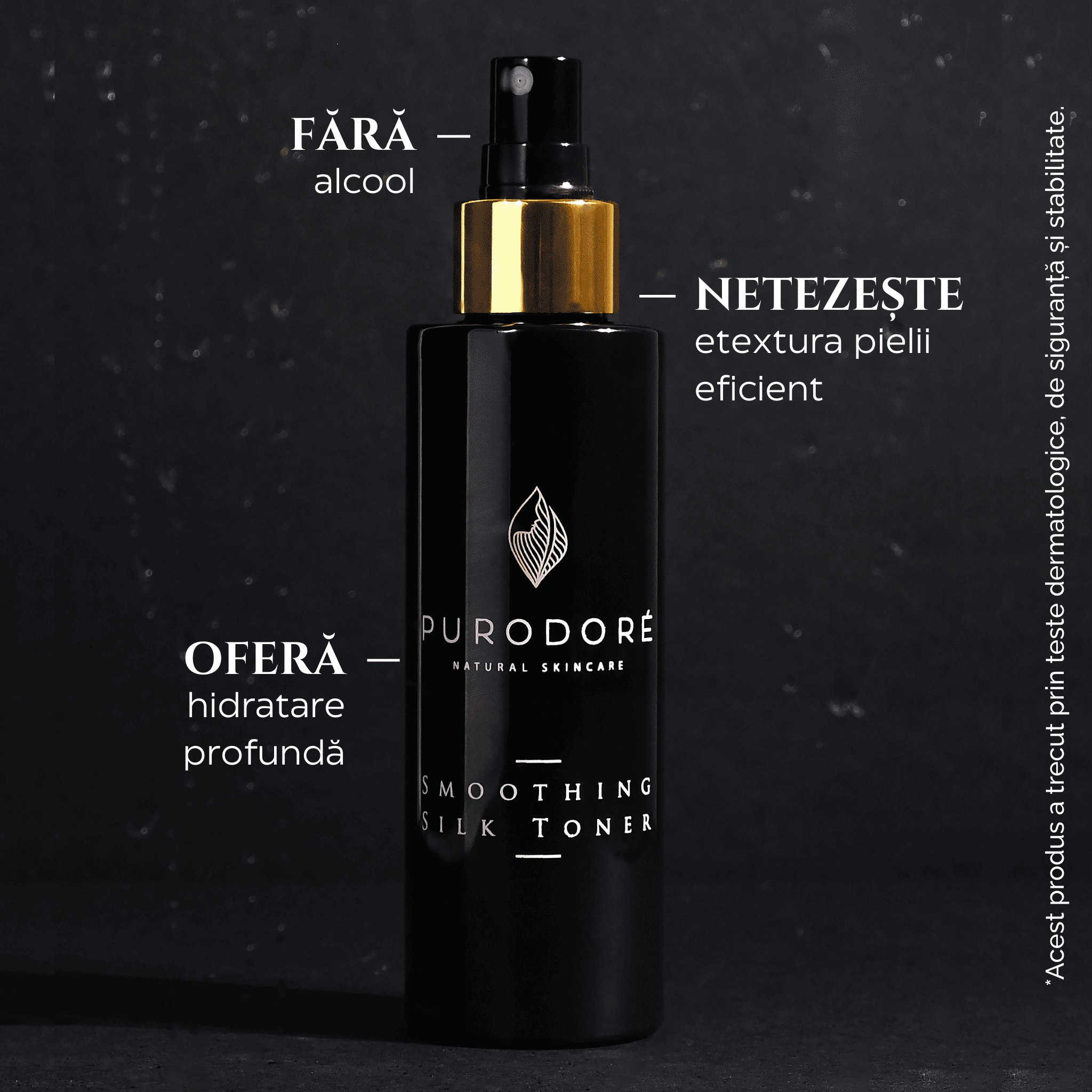 Toner pentru Hidratare si Luminozitate cu Aur si Matase