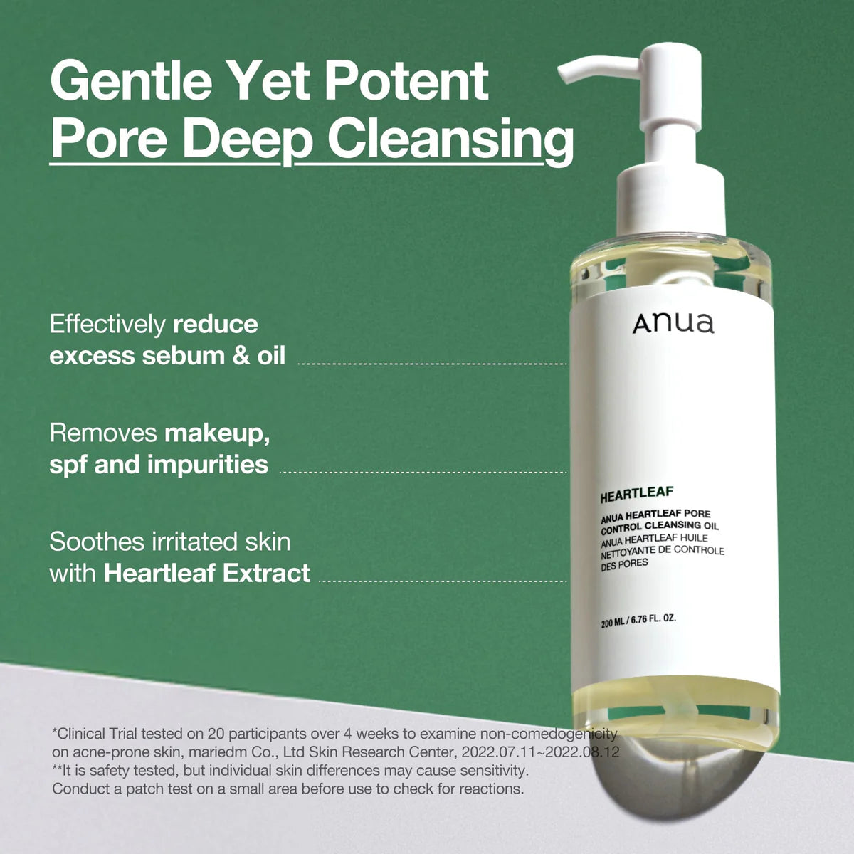 Ulei Demachiant Purifiant cu Heartleaf pentru Curățare Profundă