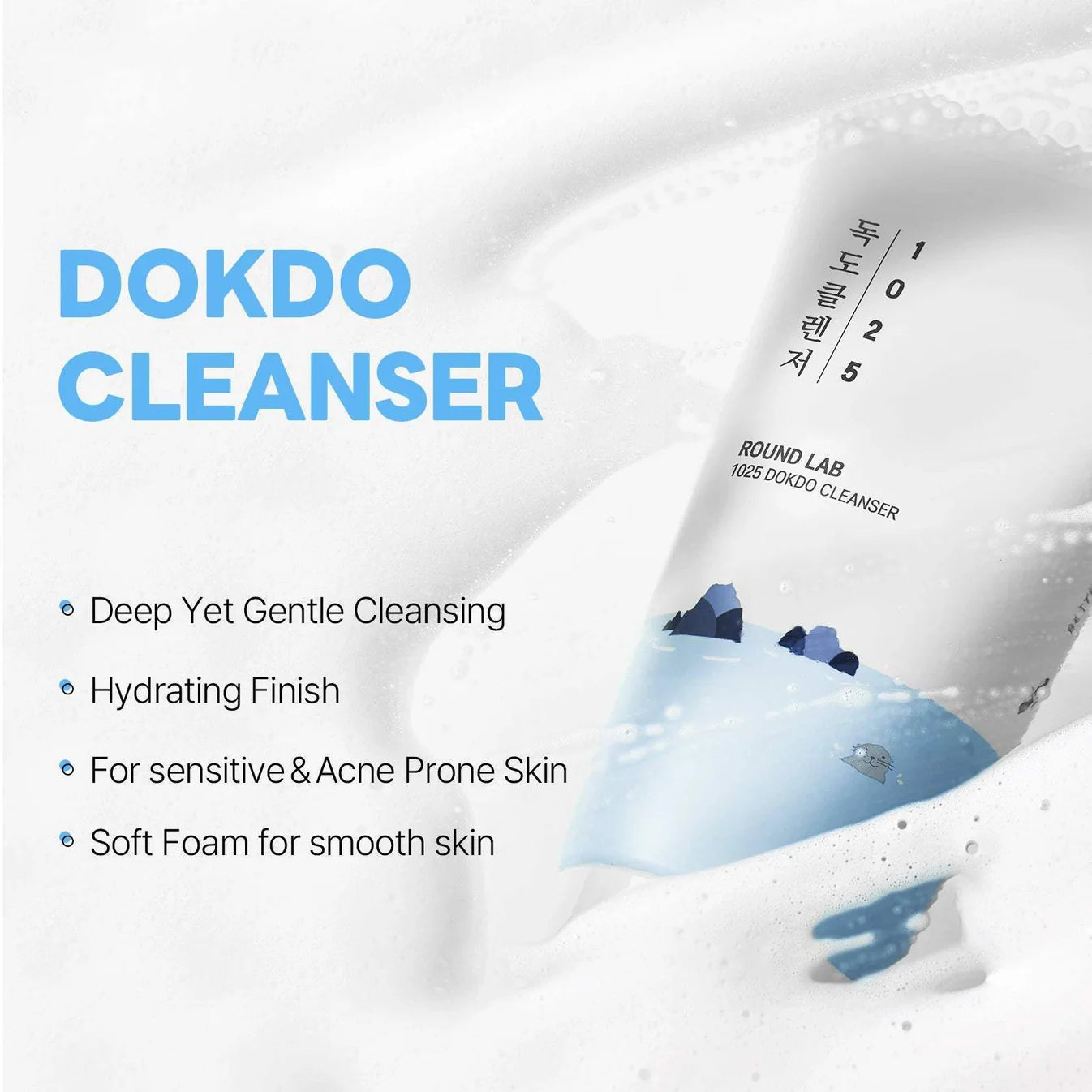 1025 Dokdo Cleanser - Spumă de Curățare cu Minerale Marine și Ceramide