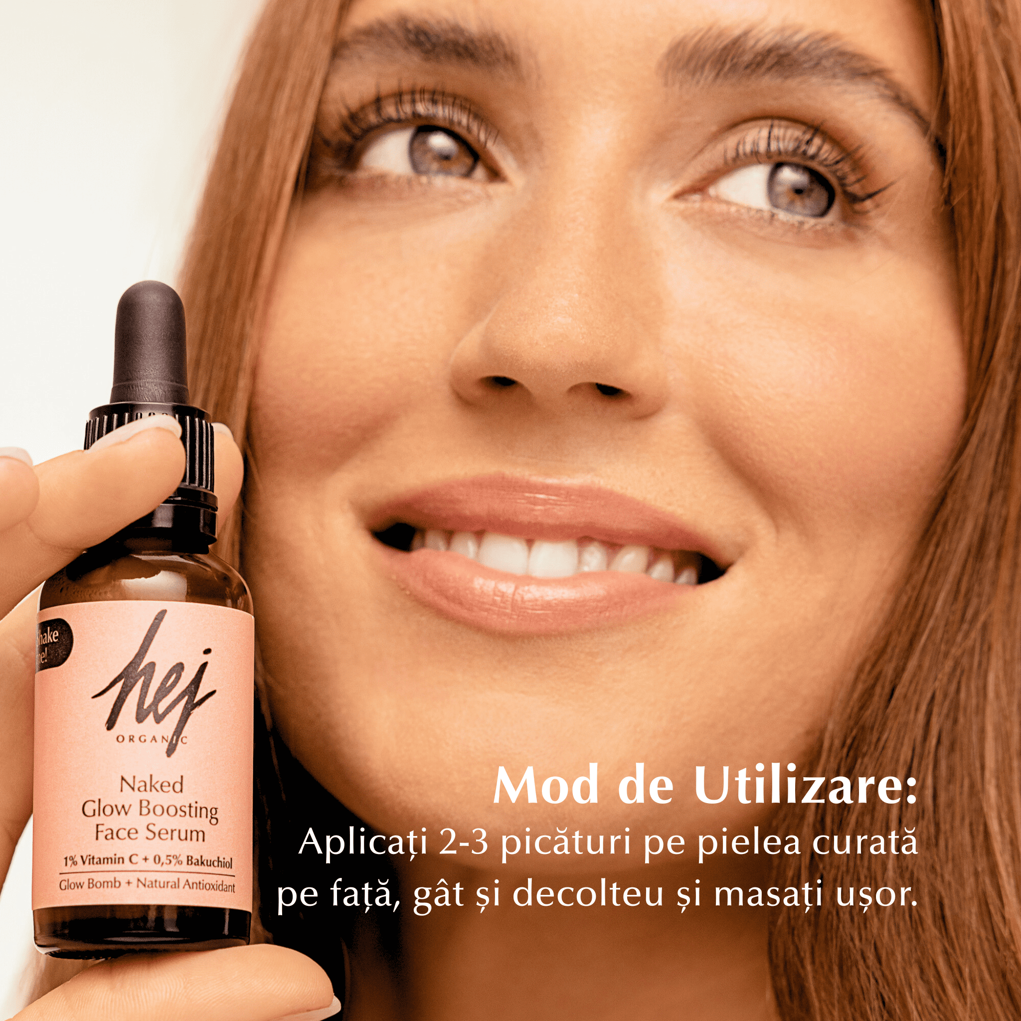 NAKED - Ser Iluminator cu Vitamina C, Bakuchiol și Caise Organice