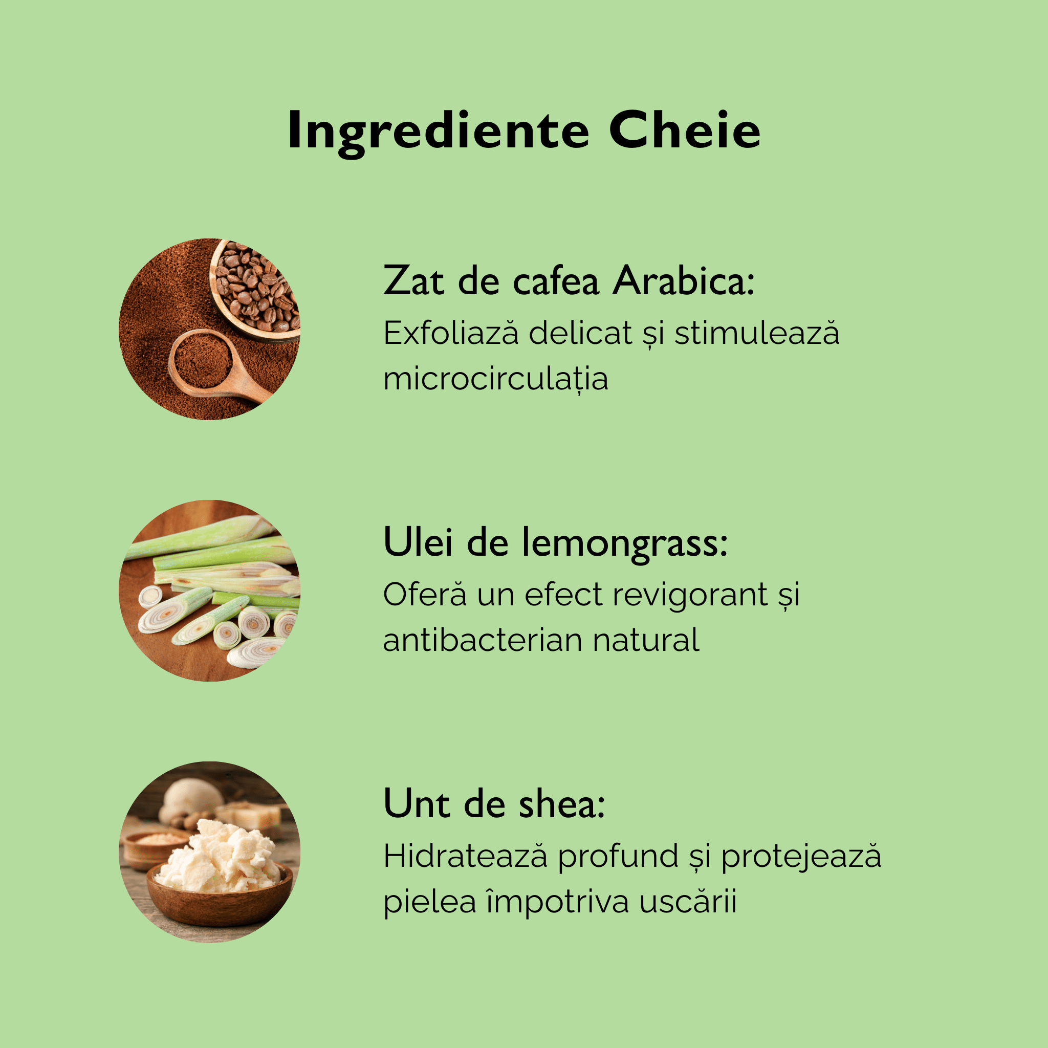 Exfoliant de Corp cu Cafea și Lemongrass – Revitalizare și Hidratare