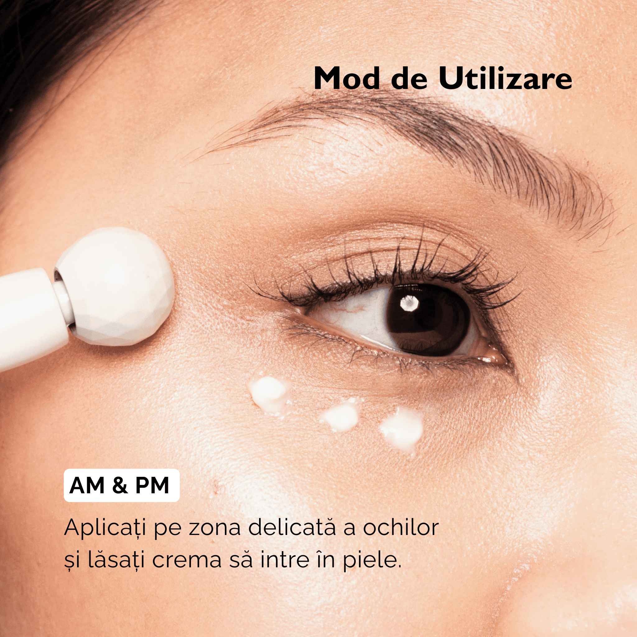 Cremă de Ochi pentru Cearcăne și Linii Fine cu Acid Hialuronic
