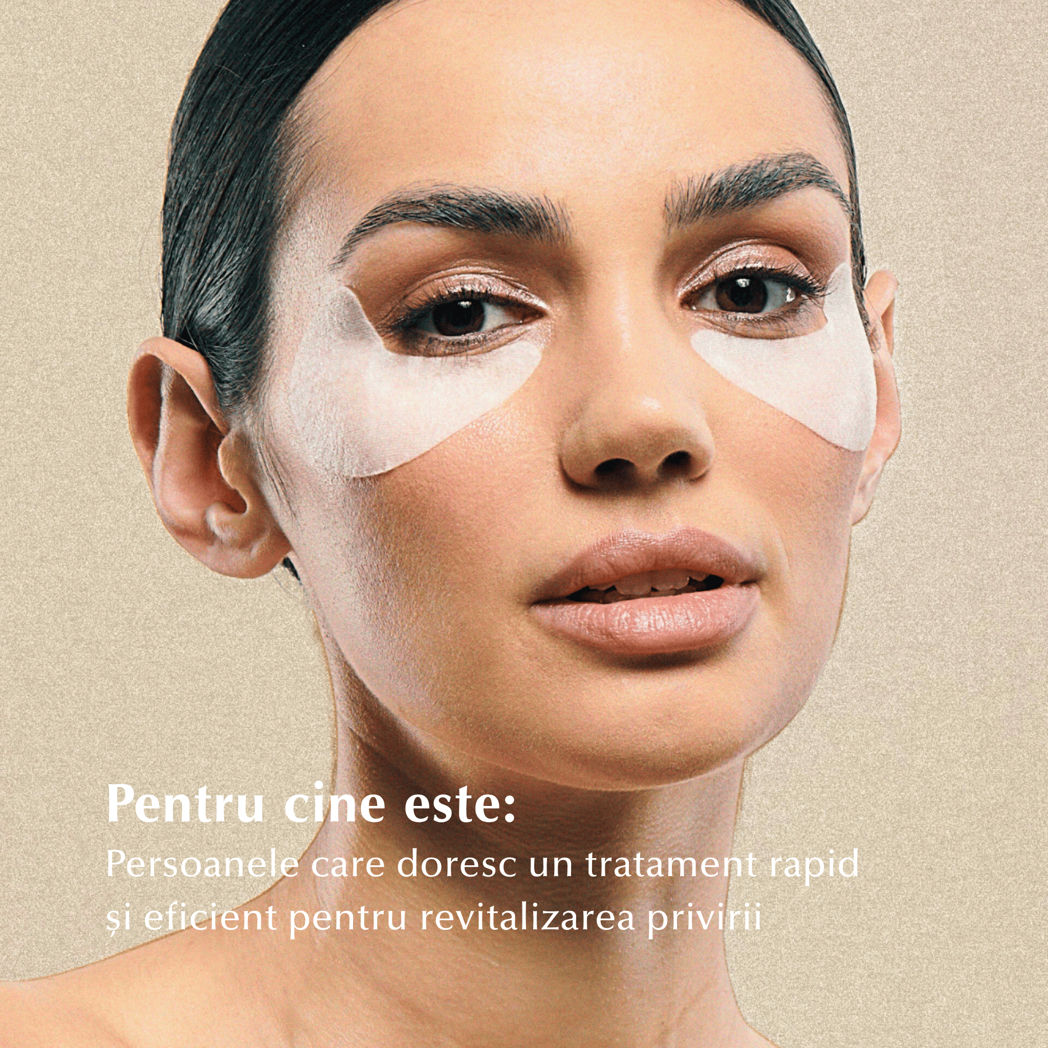 SENSITIVE - Plasturi pentru Ochi cu Vitamina C, Cofeină și Acid Hialuronic