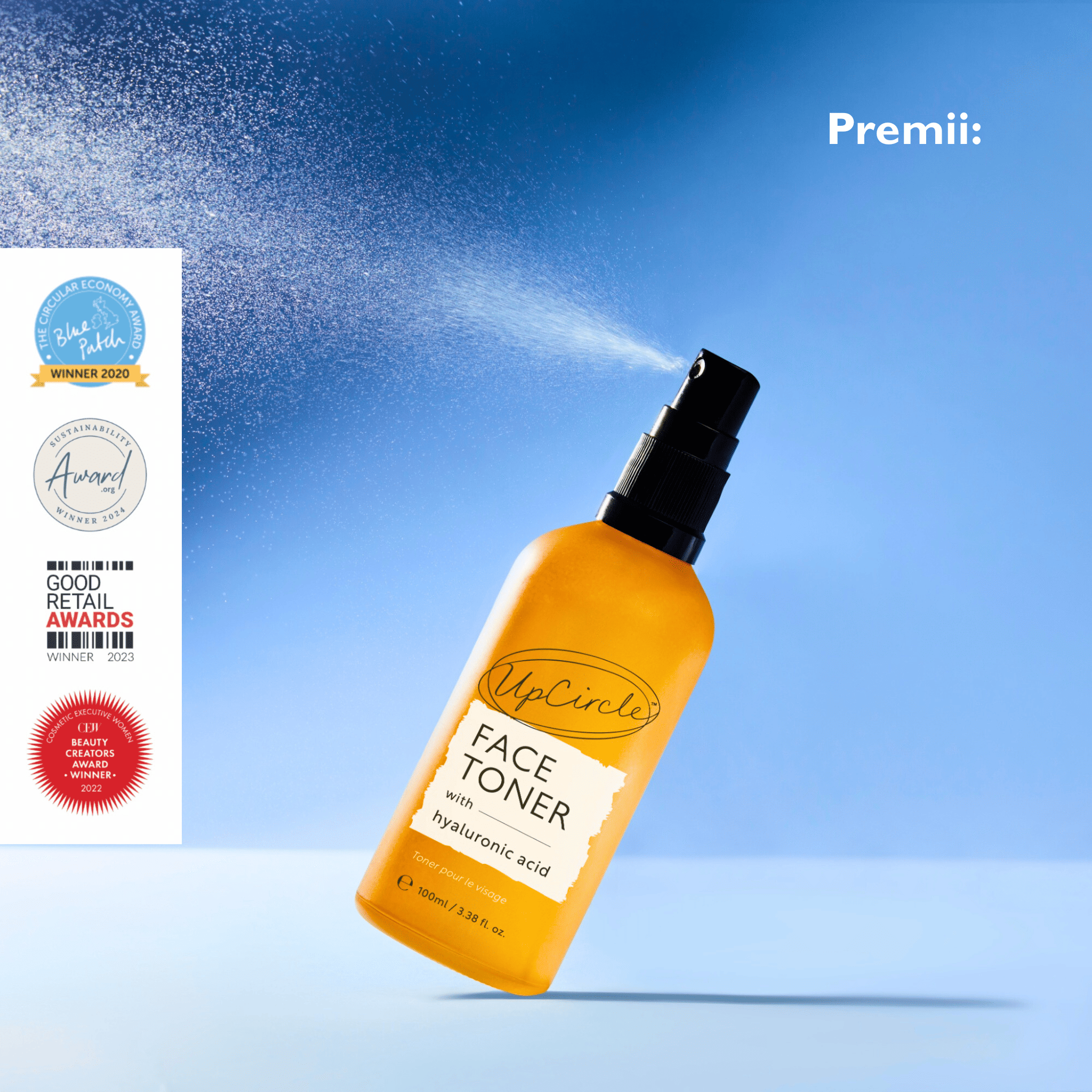 Toner Hidratant pentru Față cu Acid Hialuronic și Mușețel
