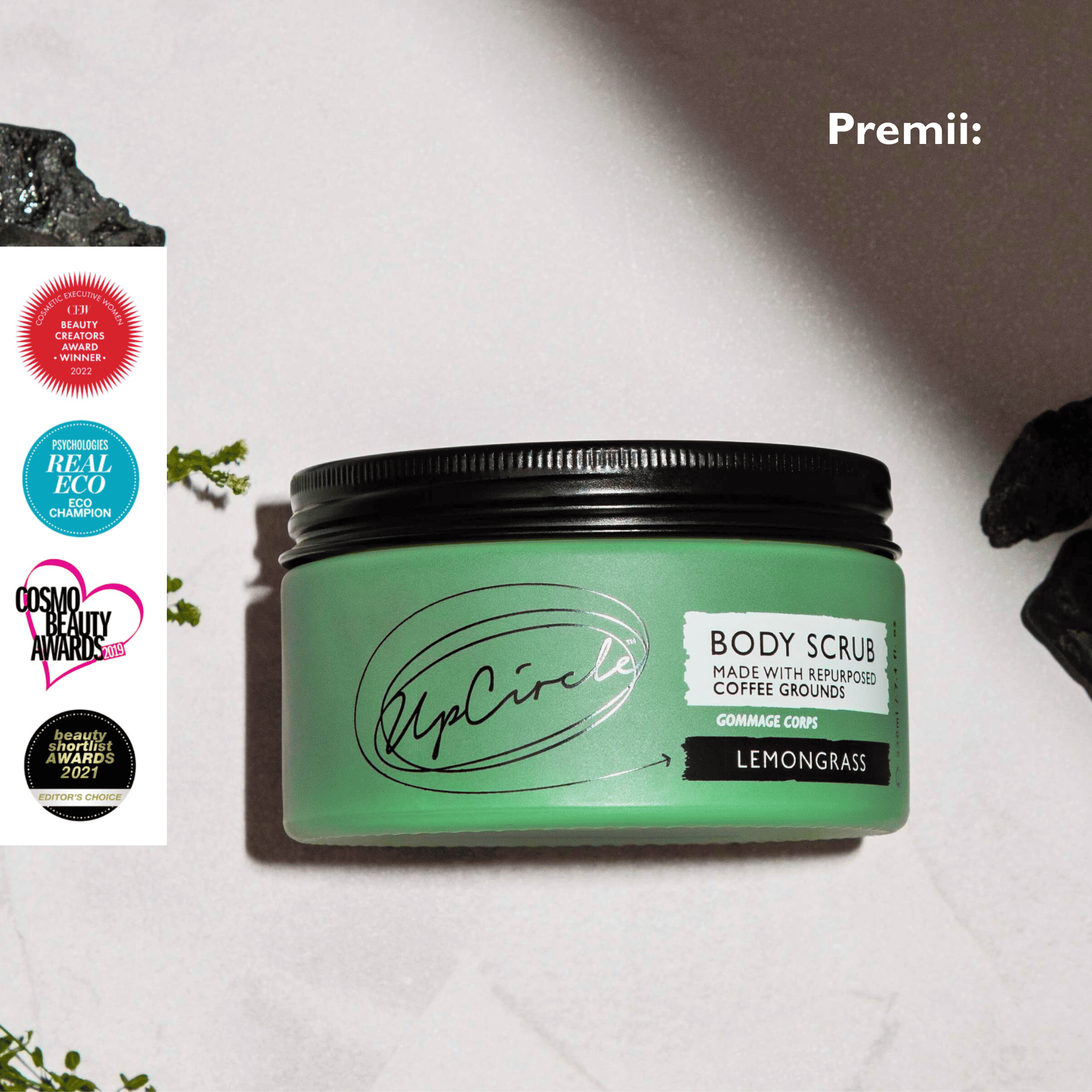 Exfoliant de Corp cu Cafea și Lemongrass – Revitalizare și Hidratare