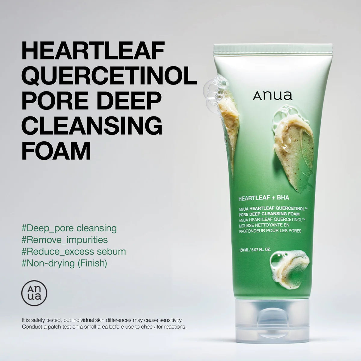 Spumă de Curățare pentru Porii Încărcați cu Heartleaf + BHA