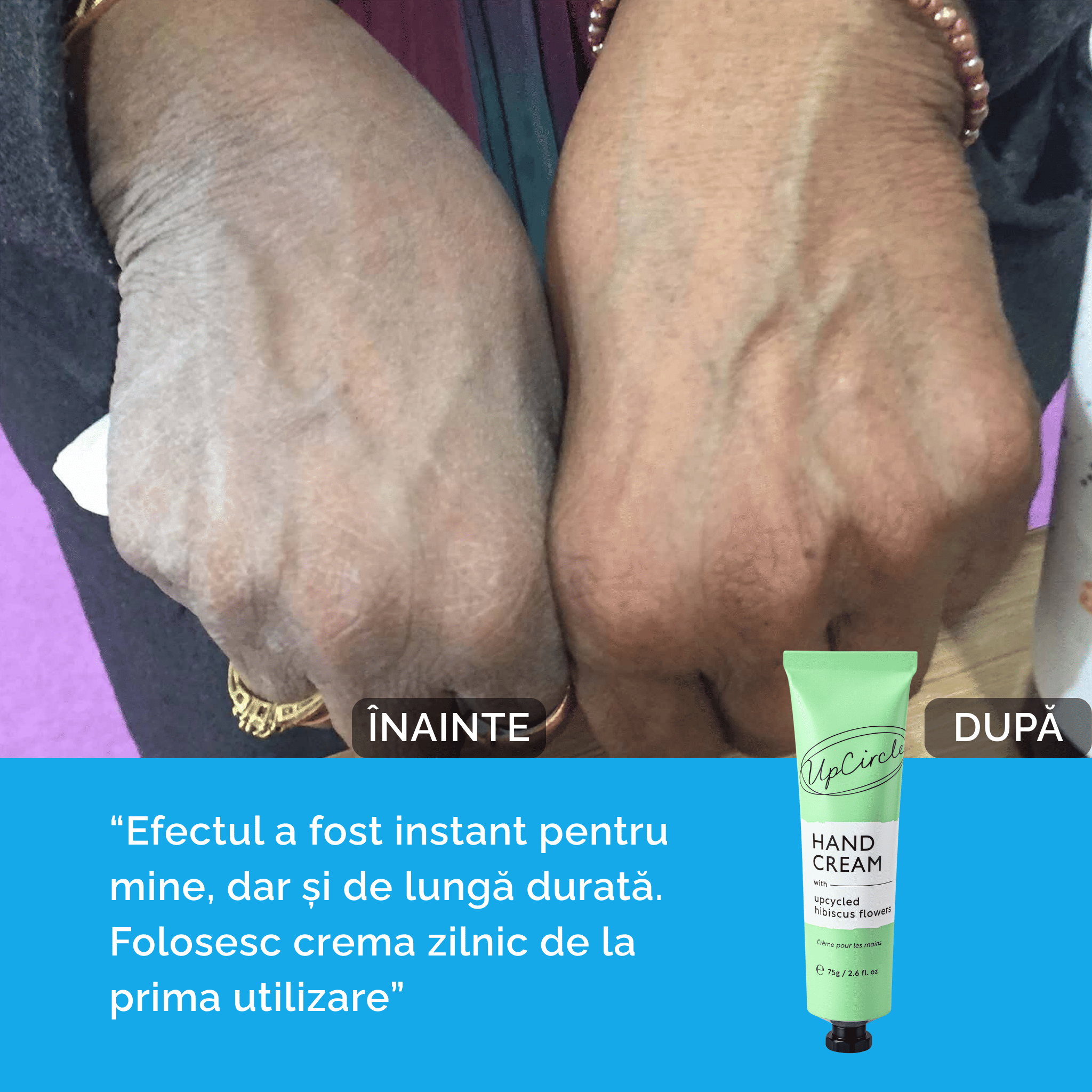 Cremă de Mâini pentru Hidratare și Regenerare cu Hibiscus și Shea