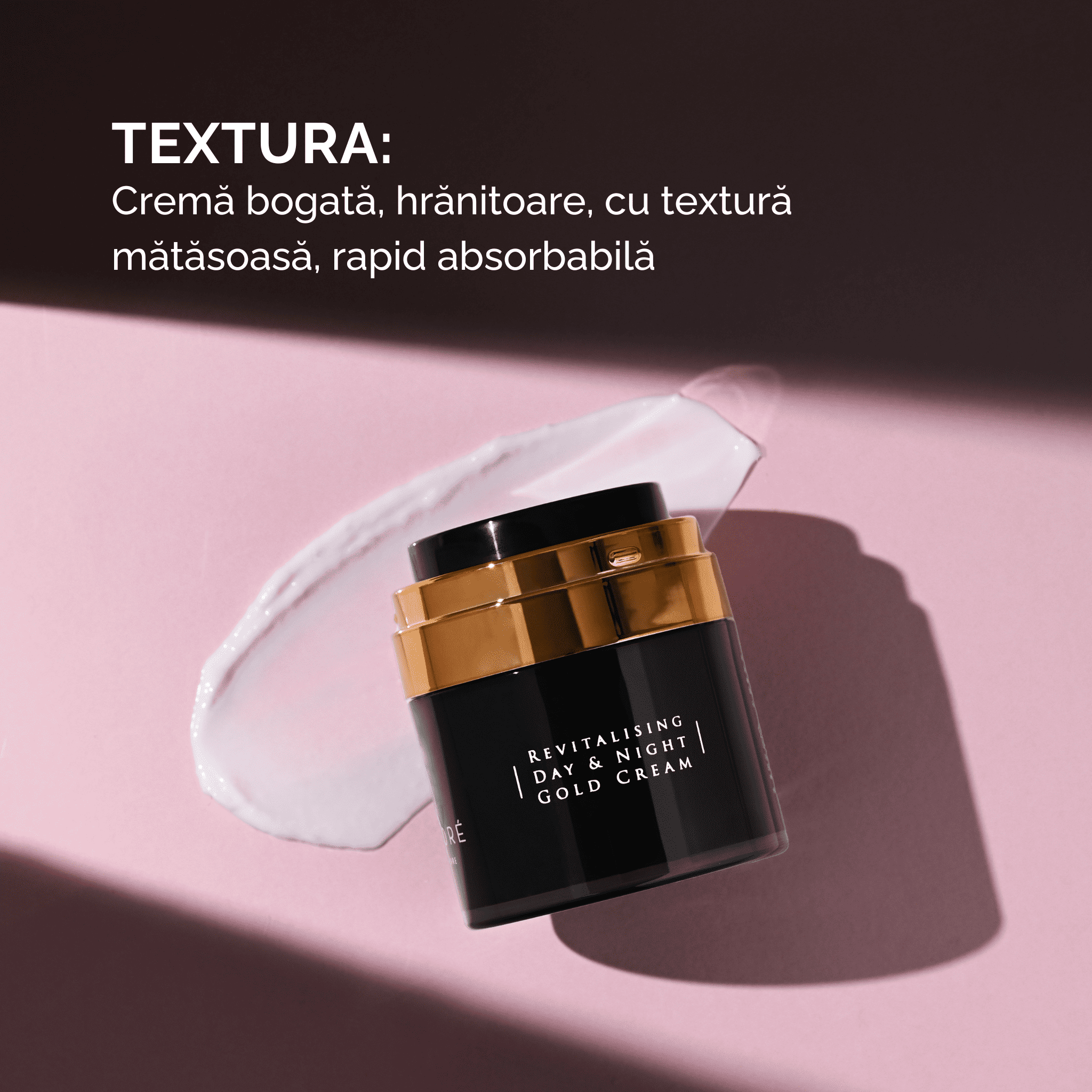 Cremă Anti-Aging pentru Fermitate și Hidratare cu Aur