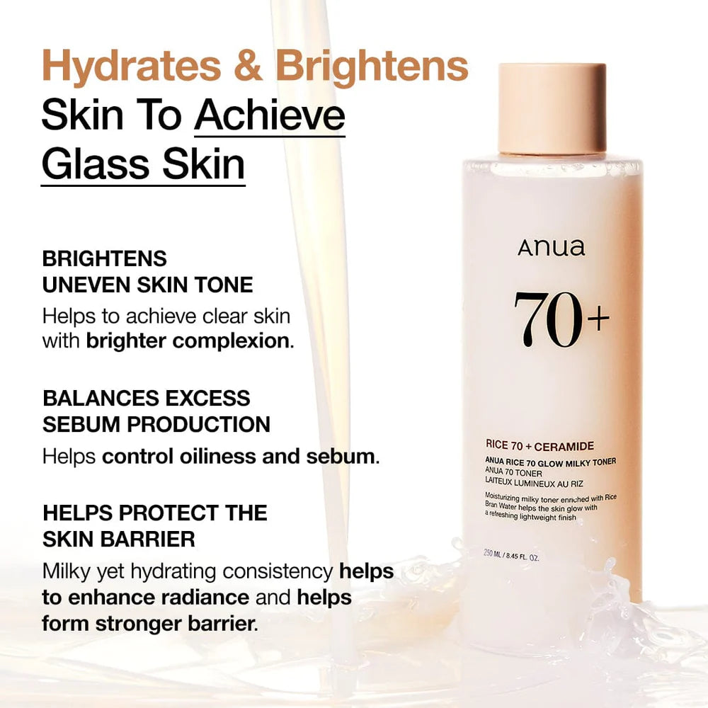 Toner Iluminator Cu 70% Apă de Orez și Ceramide