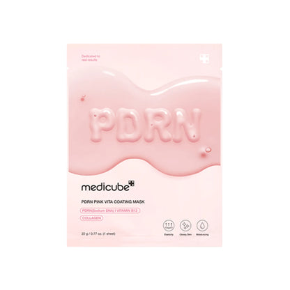 PDRN Pink Vita Coating Mask - Mască Tip Șervețel cu PDRN pentru Fermitate și Luminozitate
