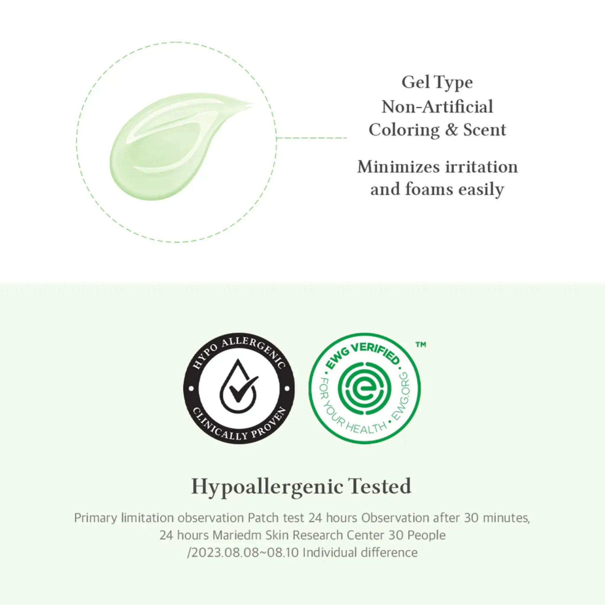 Green Relief Amino Gel Cleanser - Gel de Curățare Delicat cu pH Scăzut