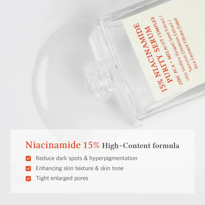 15% Niacinamide Purity Serum - Ser Purifiant cu 15% Niacinamidă