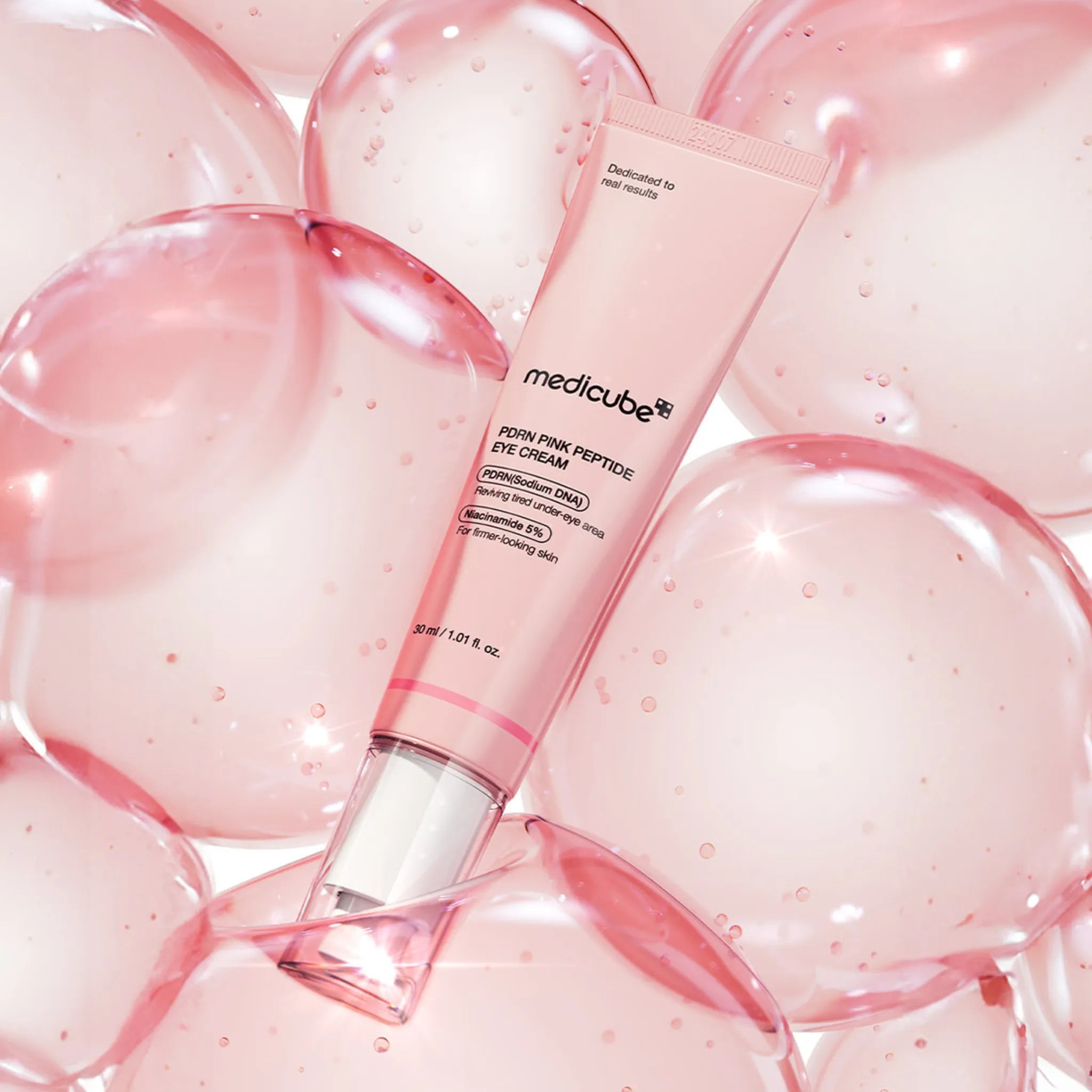 PDRN Pink Peptide Eye Serum - Ser pentru Conturul Ochilor cu PDRN și Peptide pentru Fermitate și Luminozitate