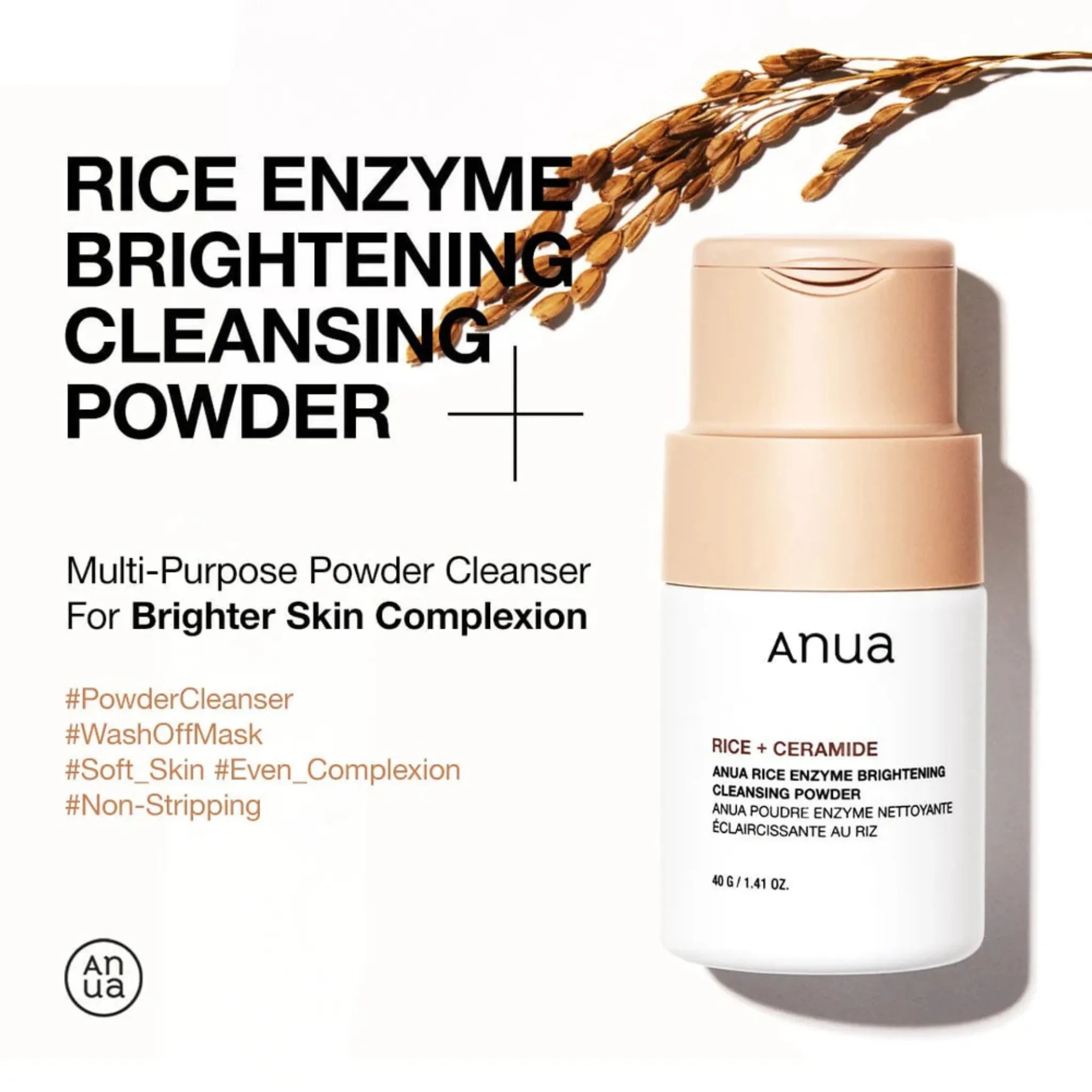 Rice Enzyme Brightening Cleansing Powder - Pulbere Enzimatică de Curățare cu Orez pentru Luminozitate