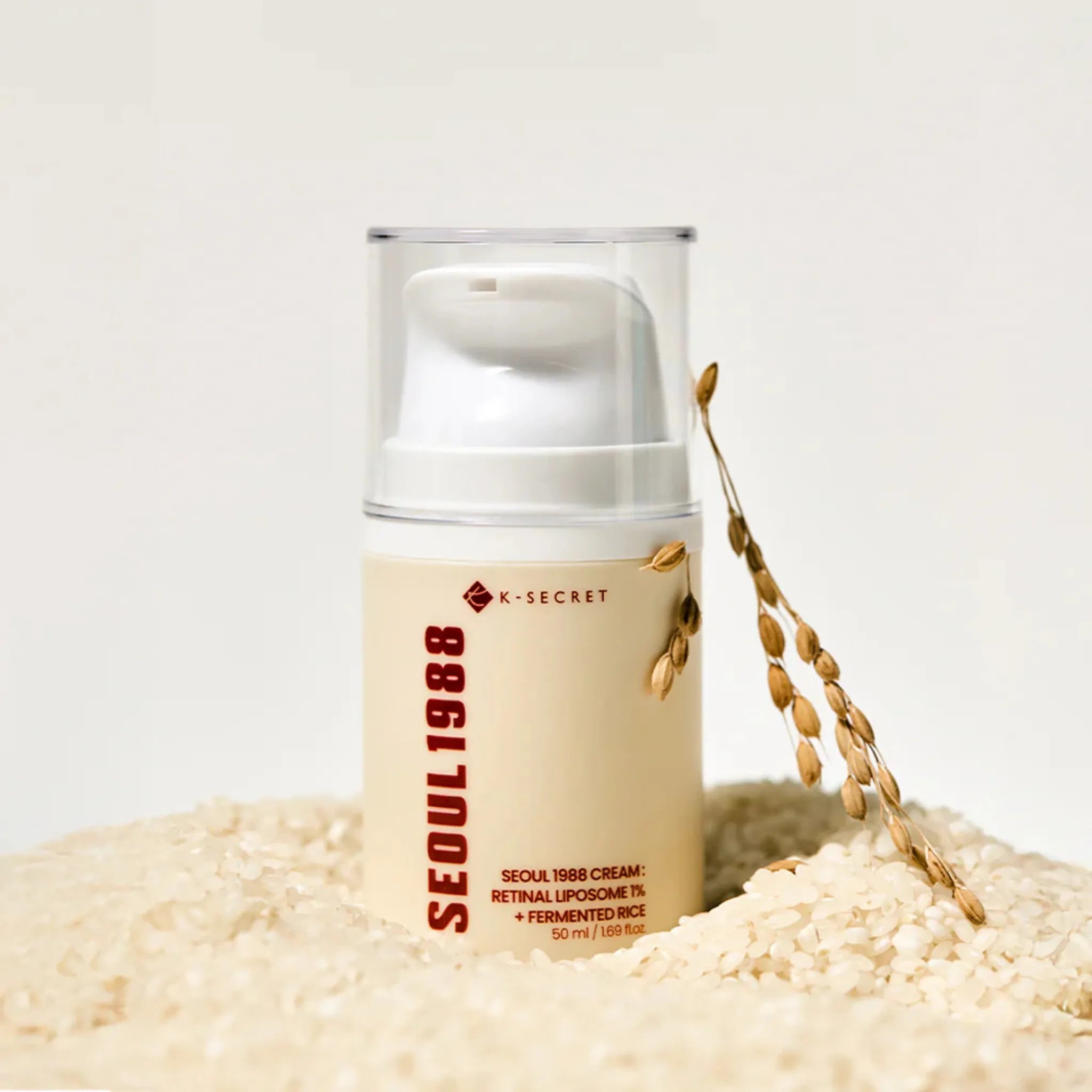 Cream : Retinal Liposome 1% + Fermented Rice - Cremă cu Retinal 1% și Orez Fermentat pentru Textură, Luminozitate și Fermitate