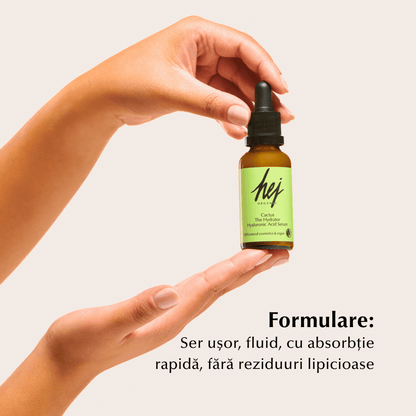 CACTUS - Ser Hidratant cu Acid Hialuronic, Aloe Vera și Cactus