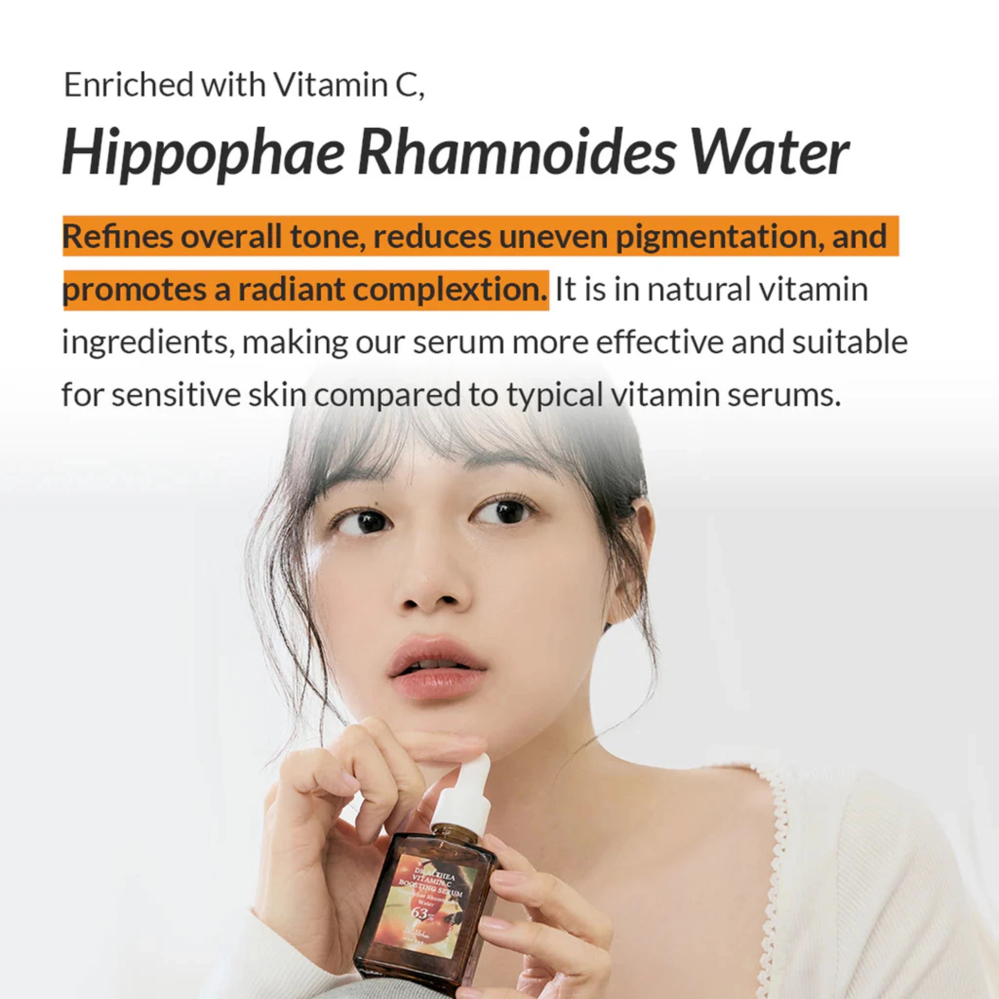 Ser Iluminator cu Vitamina C și Apă de Cătină