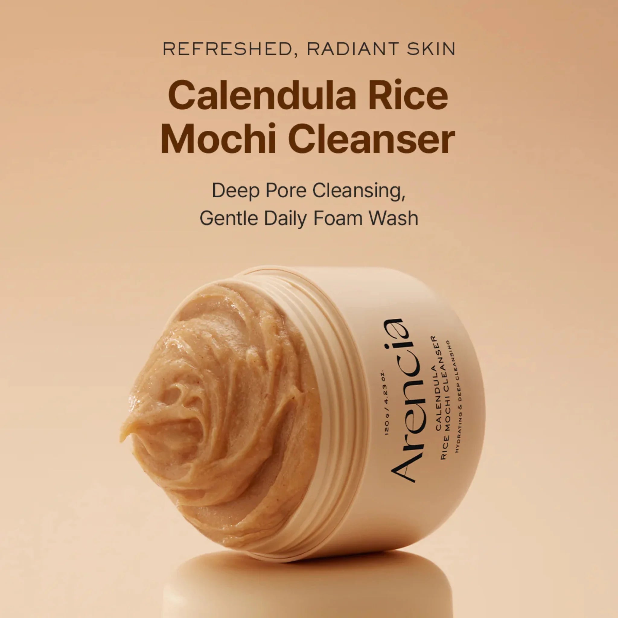 Calendula Rice Mochi Cleanser - Gel de Curățare Calmantă cu Calendulă și Orez Tip Mochi
