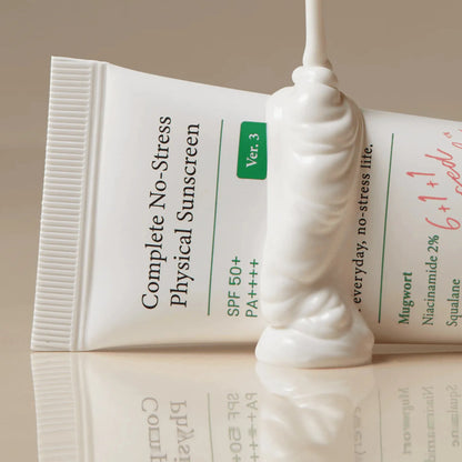 Complete No-Stress Physical Sunscreen - Cremă de Protecție Solară Minerală Fără Urme și Fără Ulei