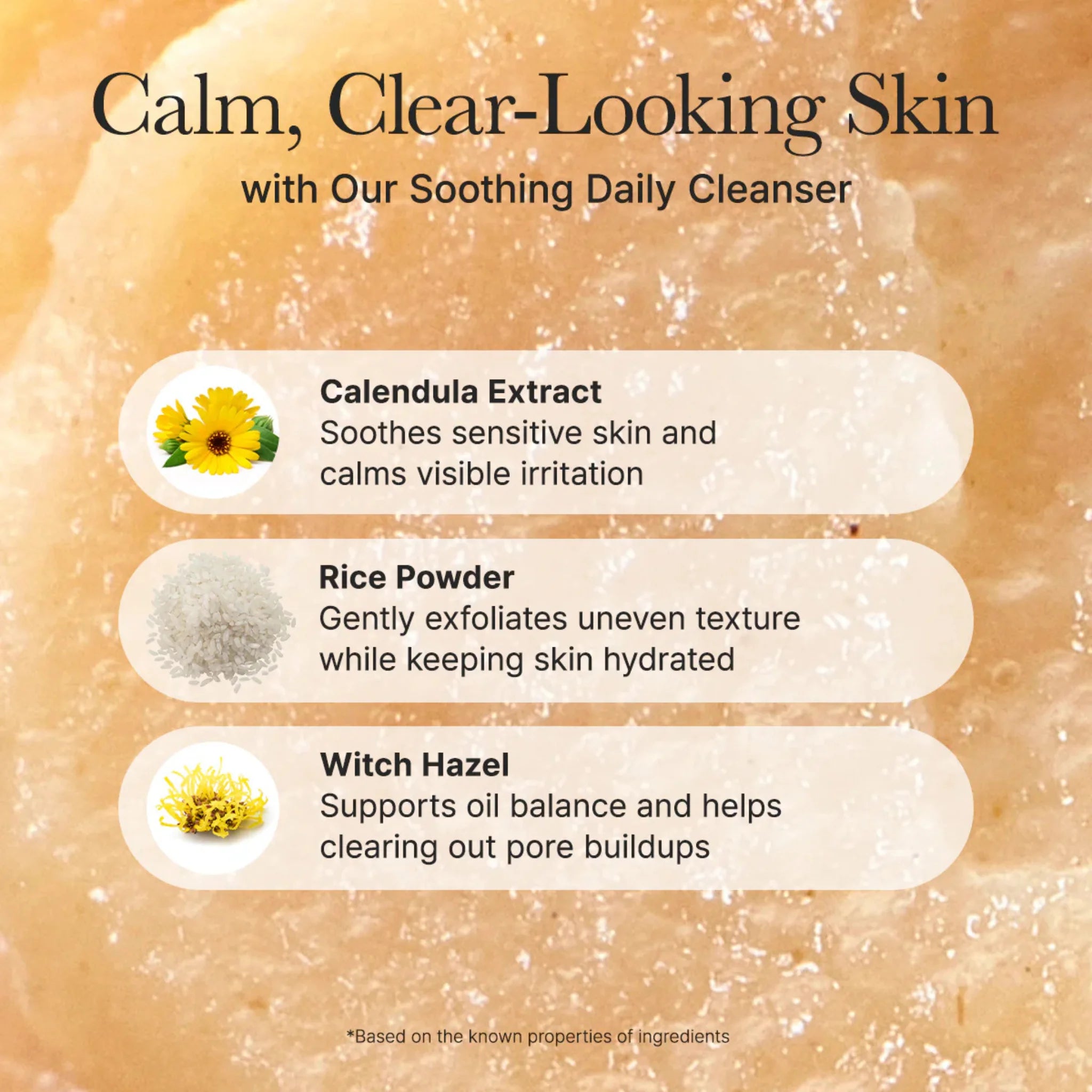 Calendula Rice Mochi Cleanser - Gel de Curățare Calmantă cu Calendulă și Orez Tip Mochi