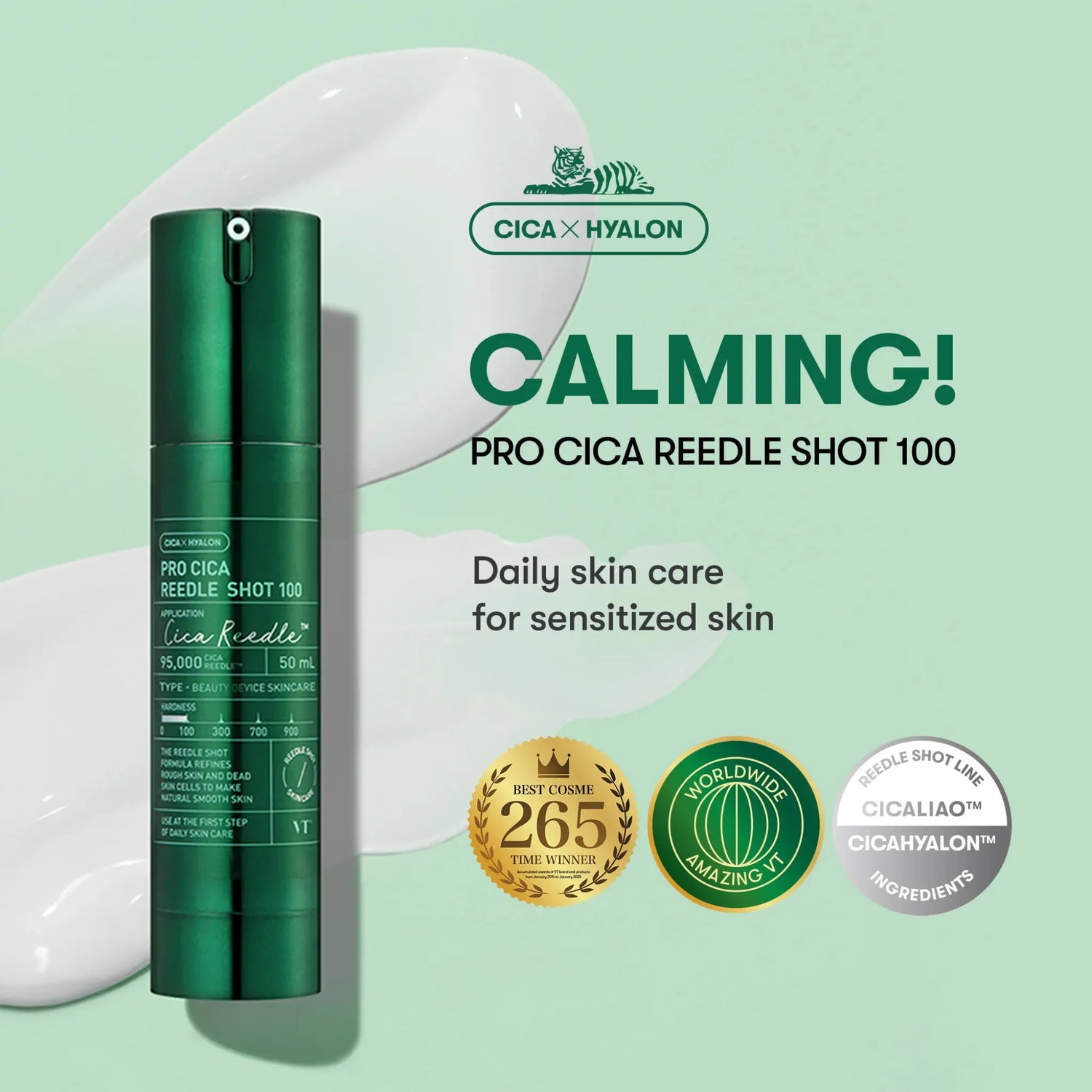 Pro Cica Reedle Shot 100 - Booster Calmant cu Spicule pentru Ten Sensibil