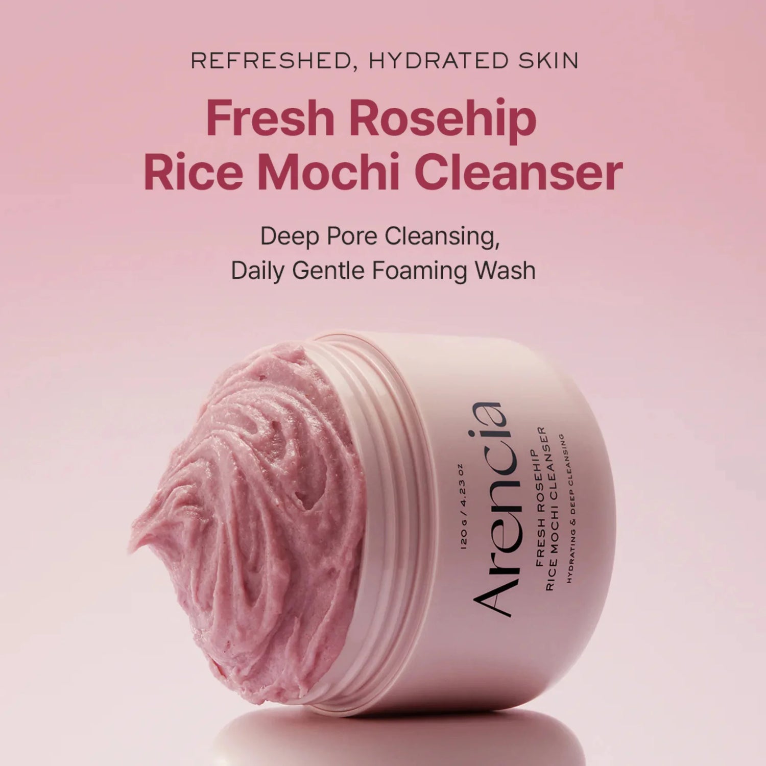 Fresh Rosehip Rice Mochi Cleanser - Gel de Curățare Iluminator cu Măceșe și Orez Tip Mochi