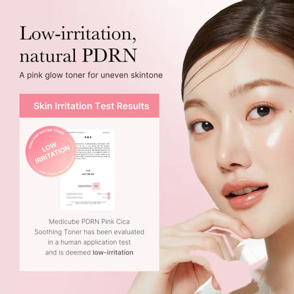 PDRN Pink Cica Soothing Toner - Toner Calm-antioxidant cu PDRN din Somon și 5 Peptide
