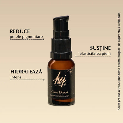HEJ+ - Glow Drops Iluminatoare cu Niacinamidă și Extract de Pepene