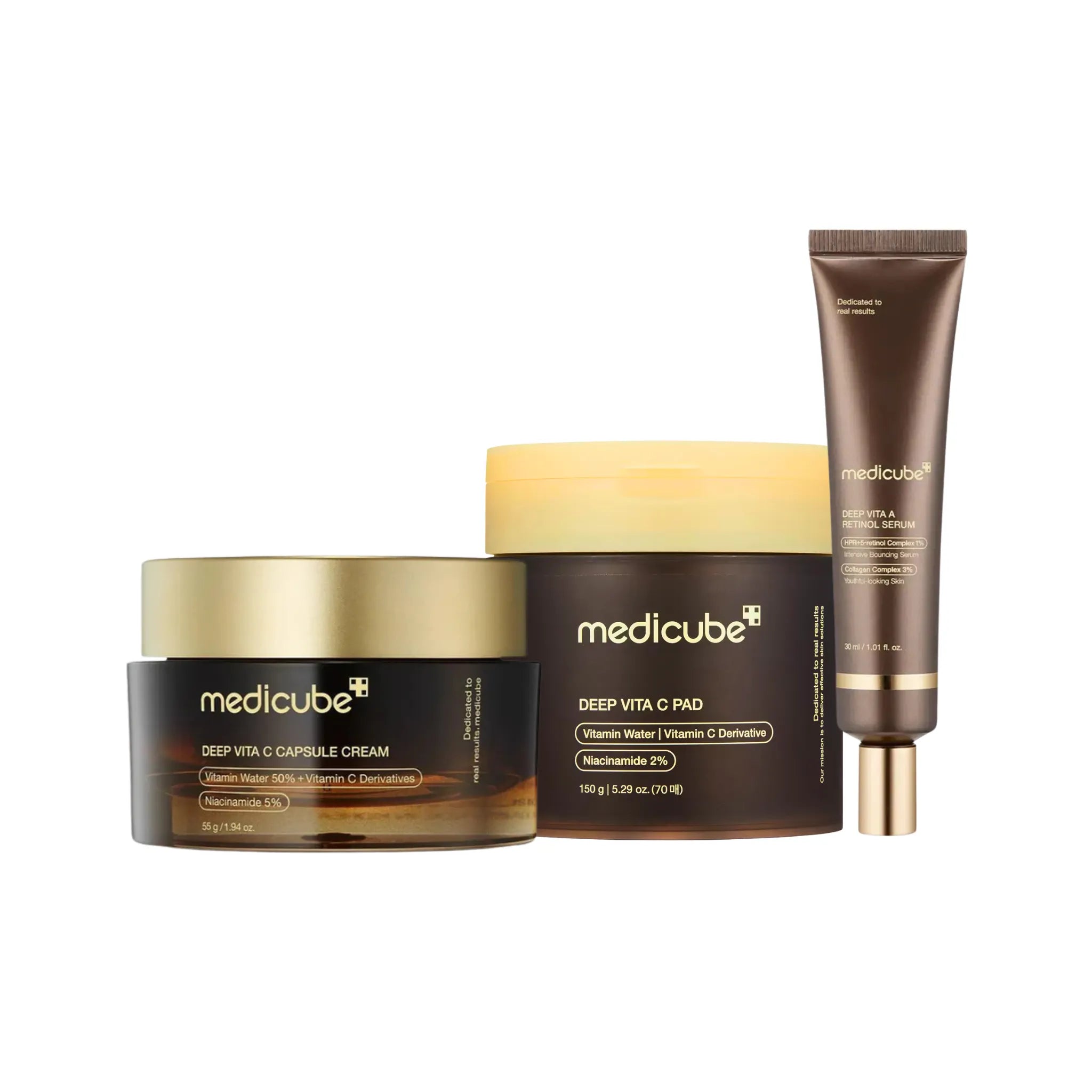 Deep Vita Set - Kit Iluminator și Anti-aging cu Vitamina C &amp; Retinol