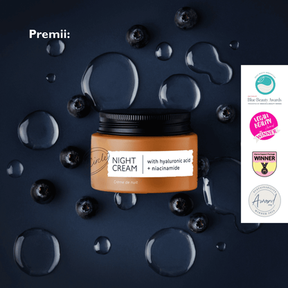 Cremă de Noapte Regenerantă cu Acid Hialuronic + Niacinamide