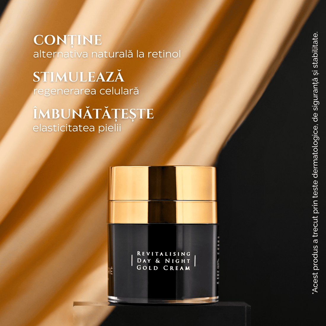 Cremă Anti-Aging pentru Fermitate și Hidratare cu Aur