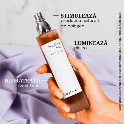 Toner pentru Hidratare și Luminozitate cu Ingrediente Organice