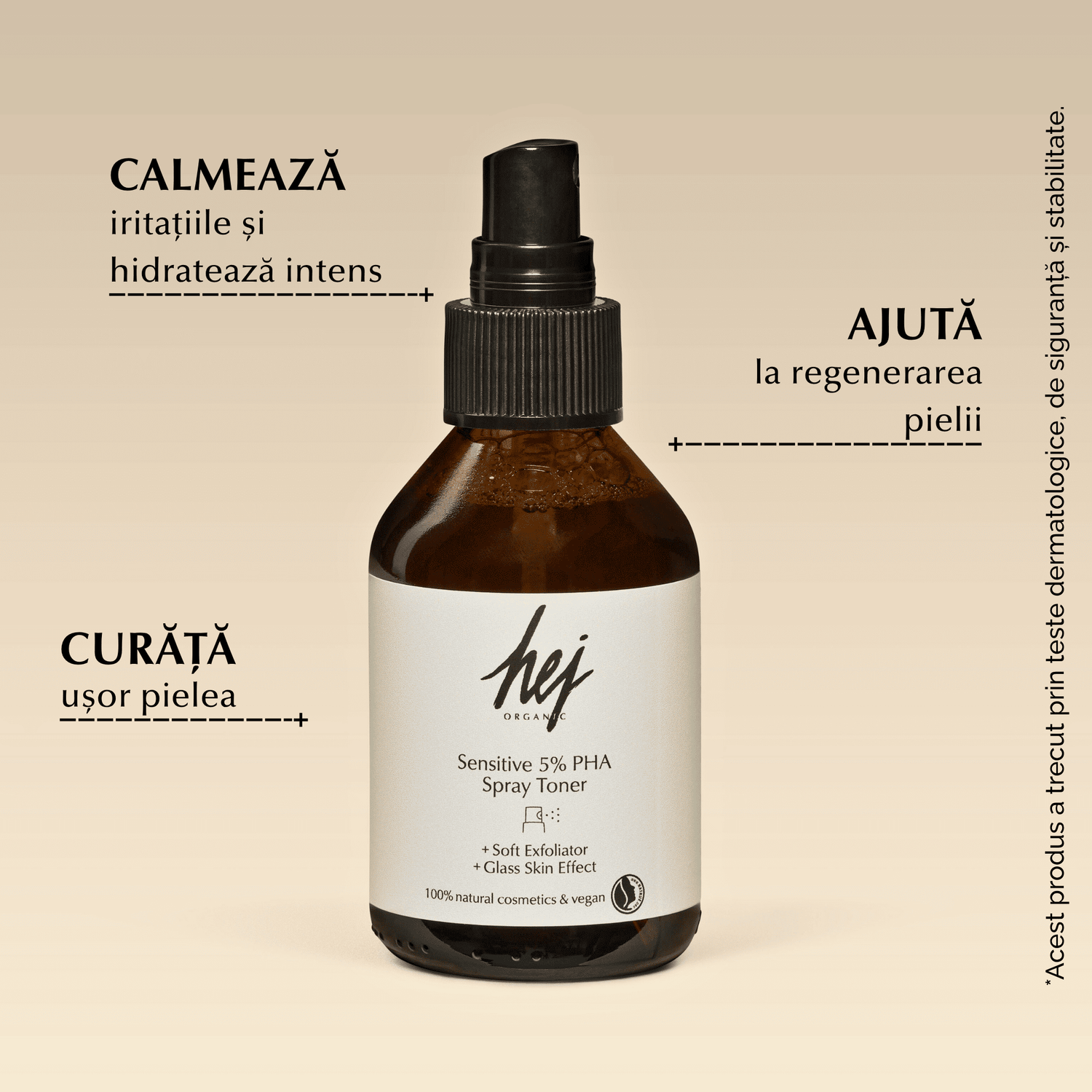 SENSITIVE - Toner Exfoliant Blând cu PHA, Ovăz și Mușețel