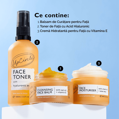Set de Îngrijire Completă – Curățare, Tonifiere și Hidratare