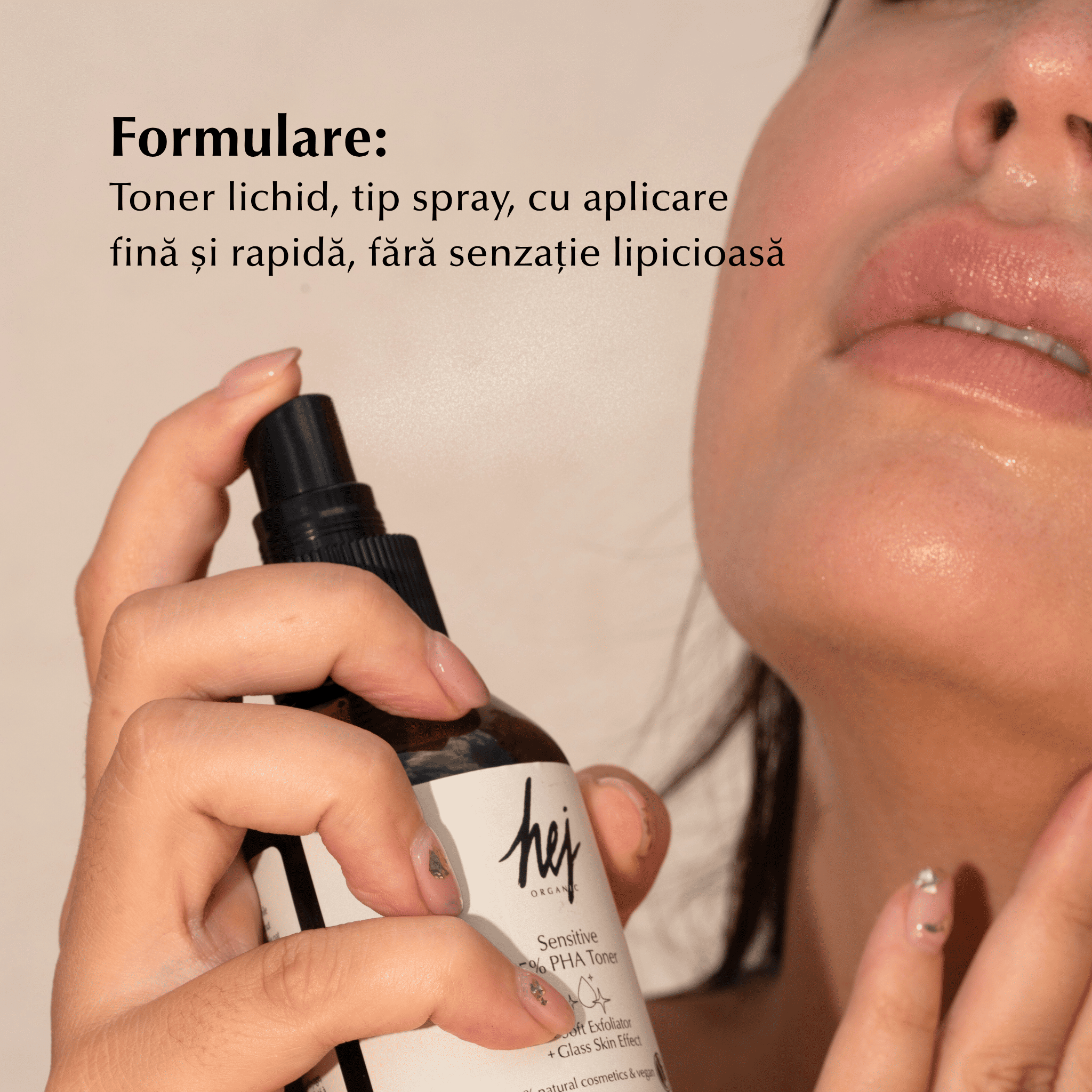 SENSITIVE - Toner Exfoliant Blând cu PHA, Ovăz și Mușețel