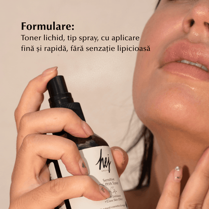 SENSITIVE - Toner Exfoliant Blând cu PHA, Ovăz și Mușețel