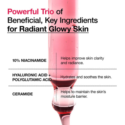 Ser pentru Luminozitate și Textură Uniformă cu 10% Niacinamidă și 4% TXA