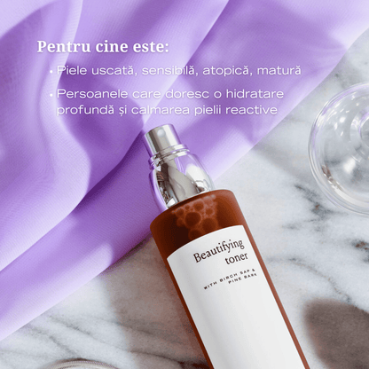 Toner pentru Hidratare și Luminozitate cu Ingrediente Organice